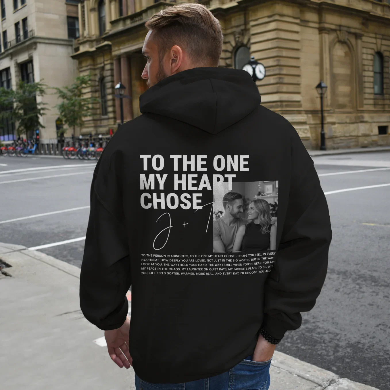 (US) Personalisierter Hoodie "Heart Chosen" - Image 3