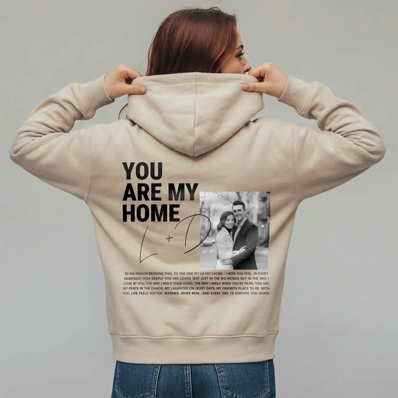 (US) Personalisierter Hoodie "Heart Chosen" - Image 5