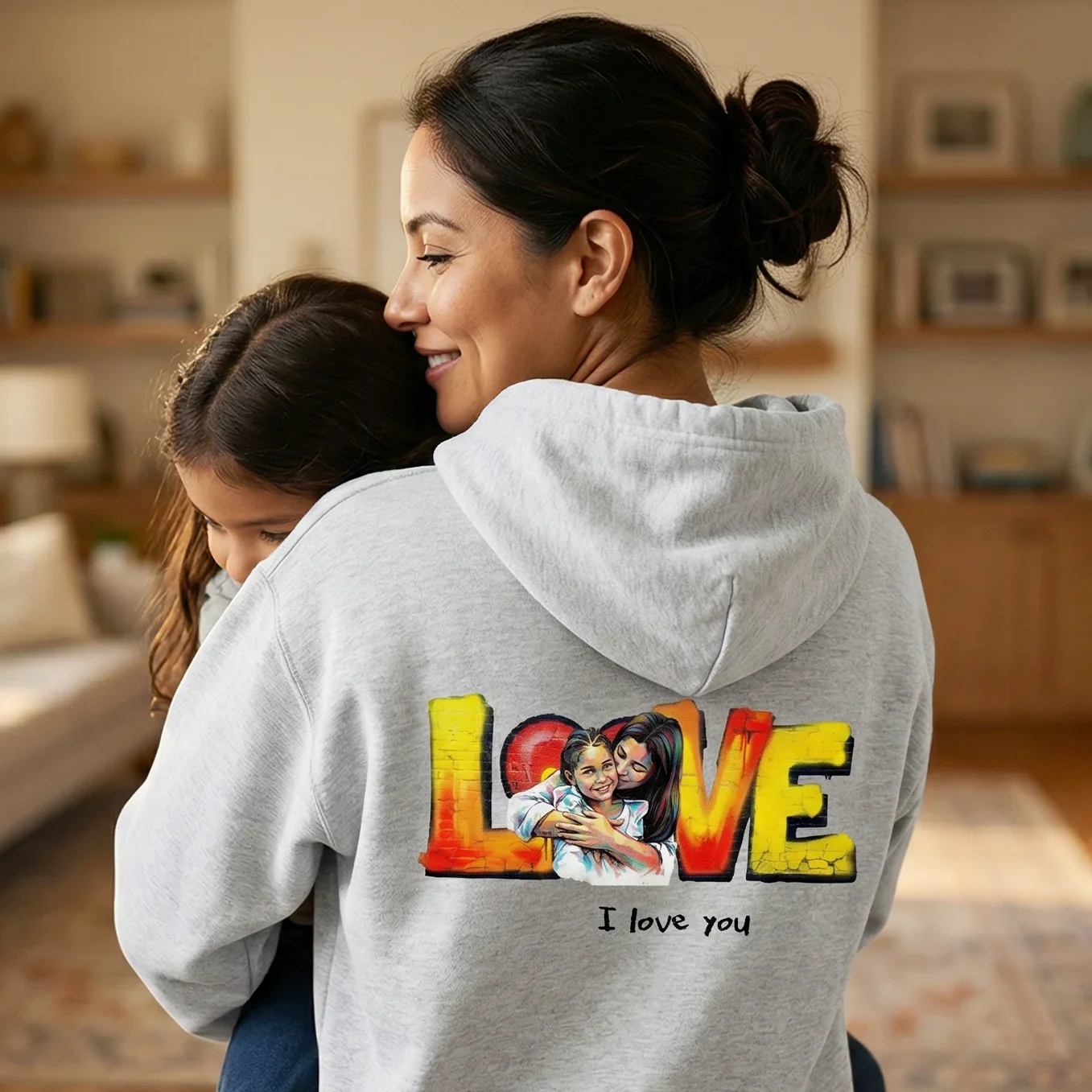 (US) Personalisierter Hoodie Love "MAMA" - Image 2