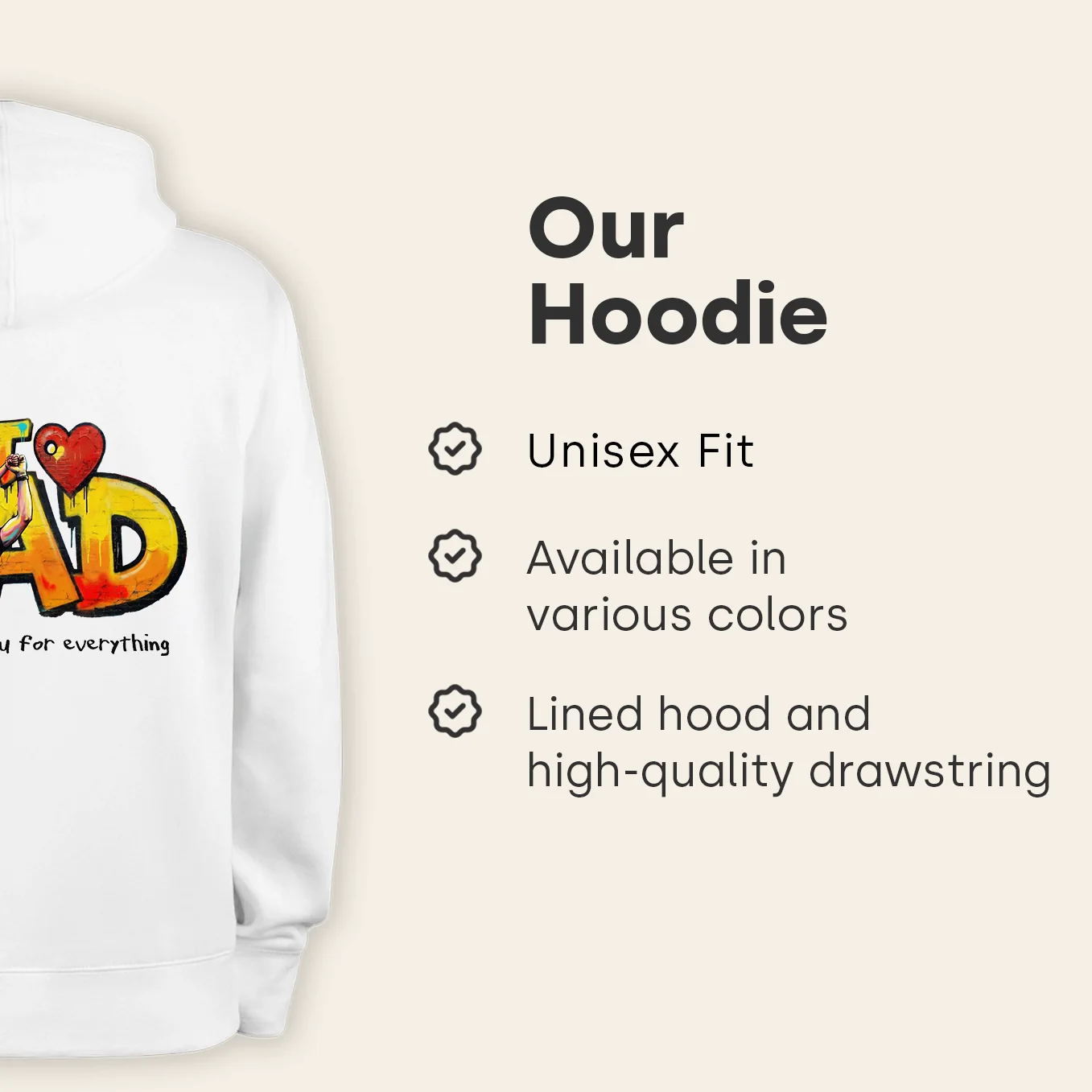 (US) Personalisierter Hoodie Love "MAMA" - Image 8
