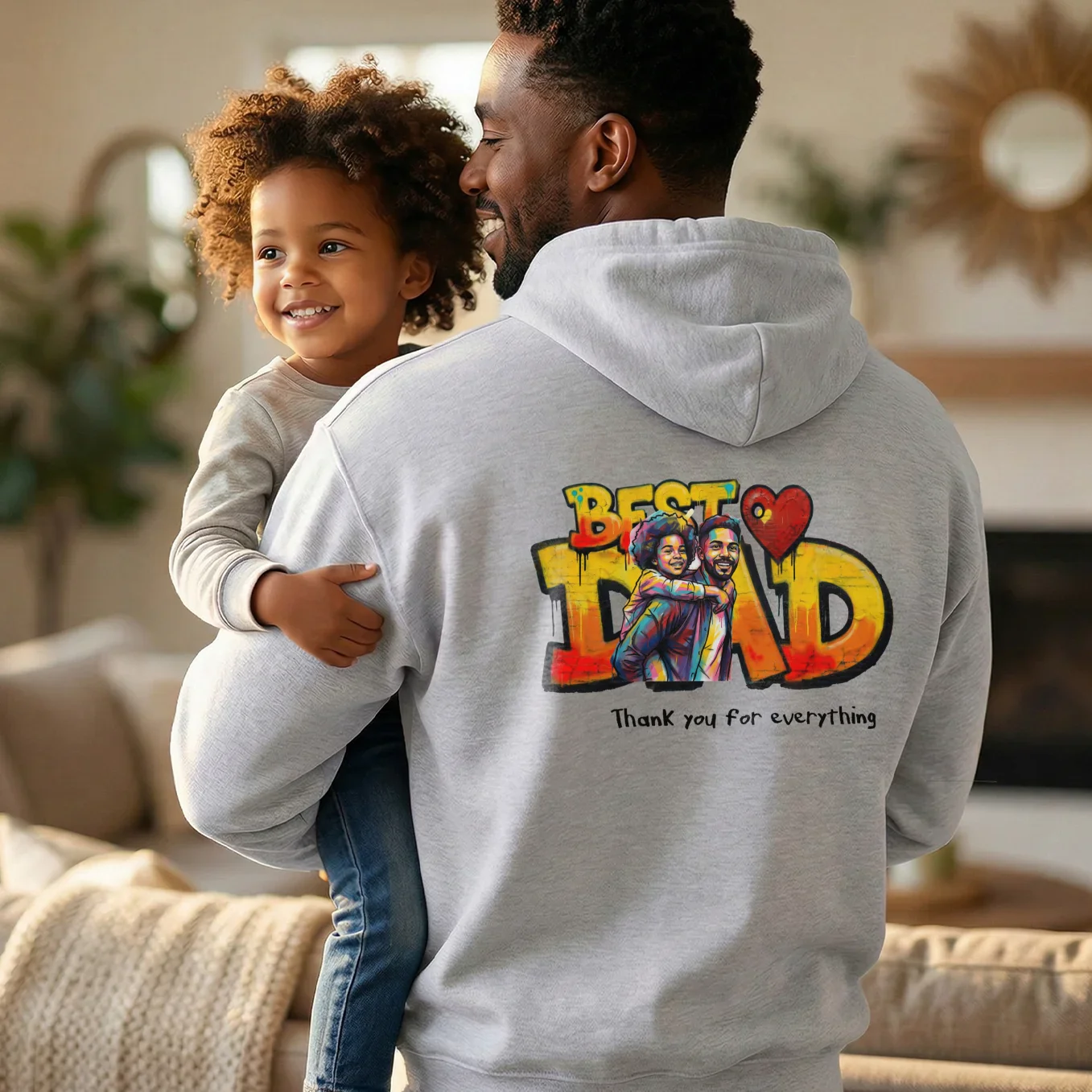 (US) Personalisierter Hoodie Love "PAPA" - Image 10