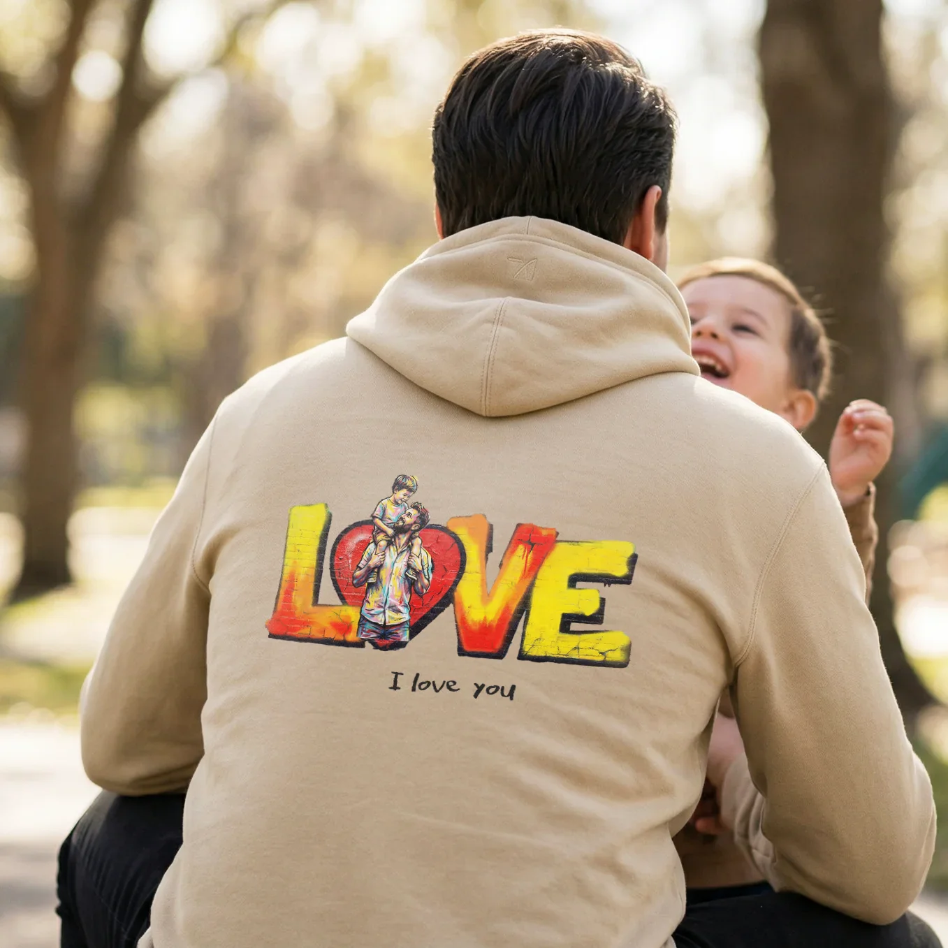 (US) Personalisierter Hoodie Love "PAPA" - Image 9