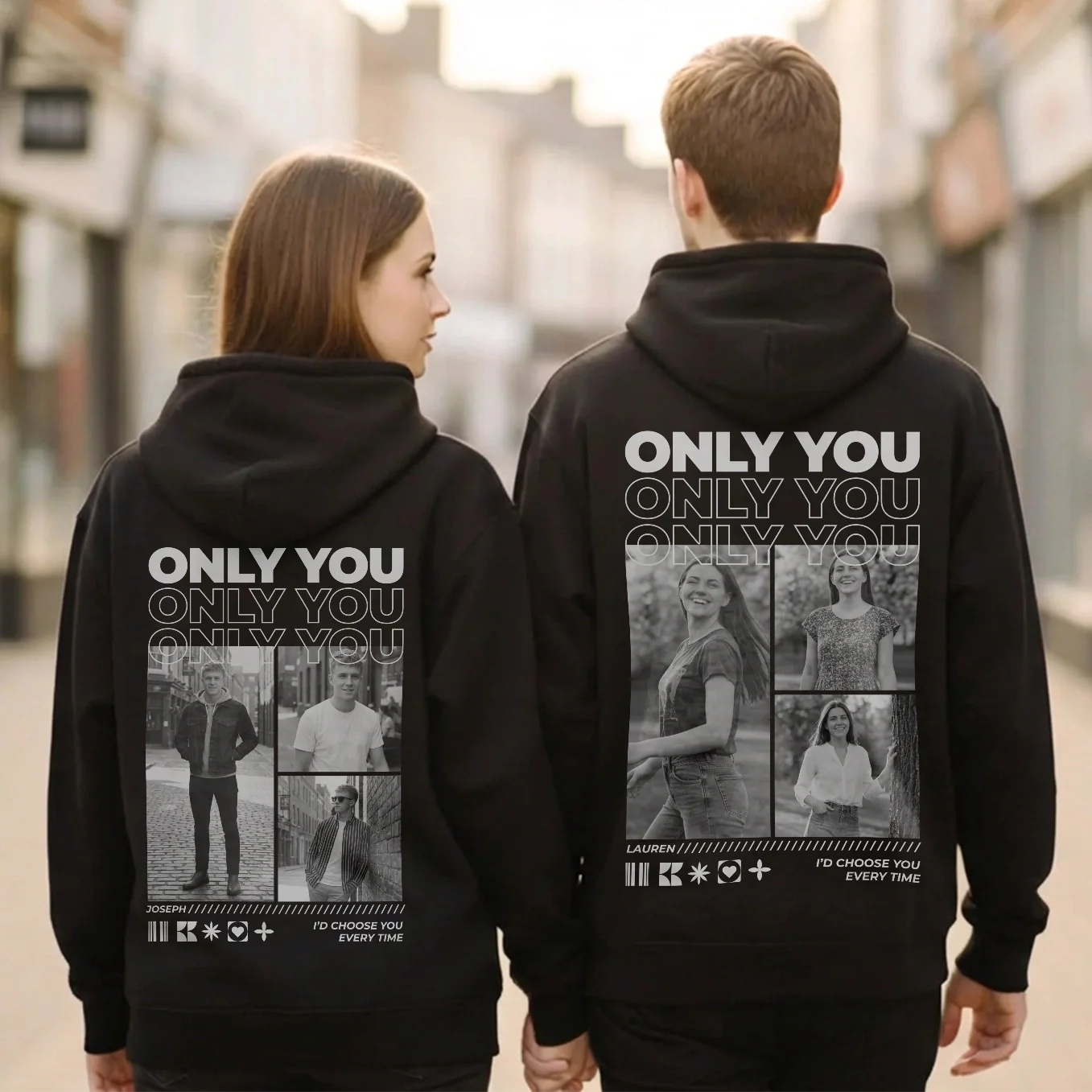 (US) Personalisierter Hoodie "Only You"