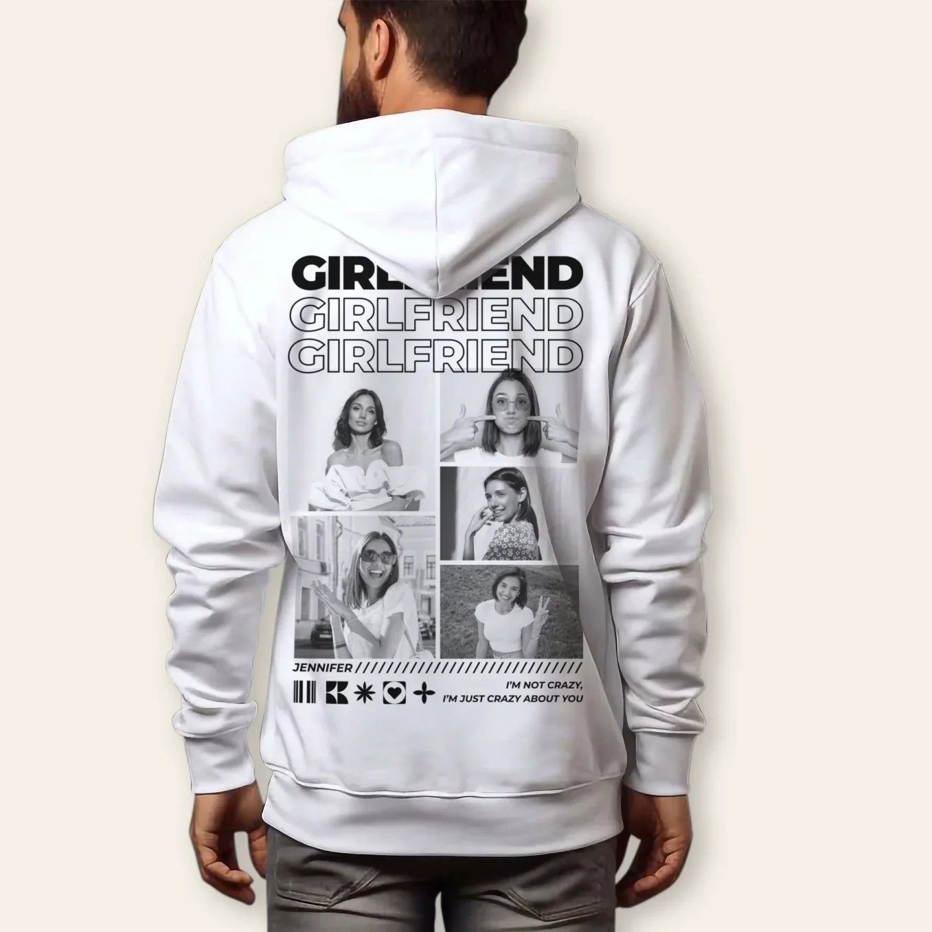 (US) Personalisierter Hoodie "Only You" - Image 5