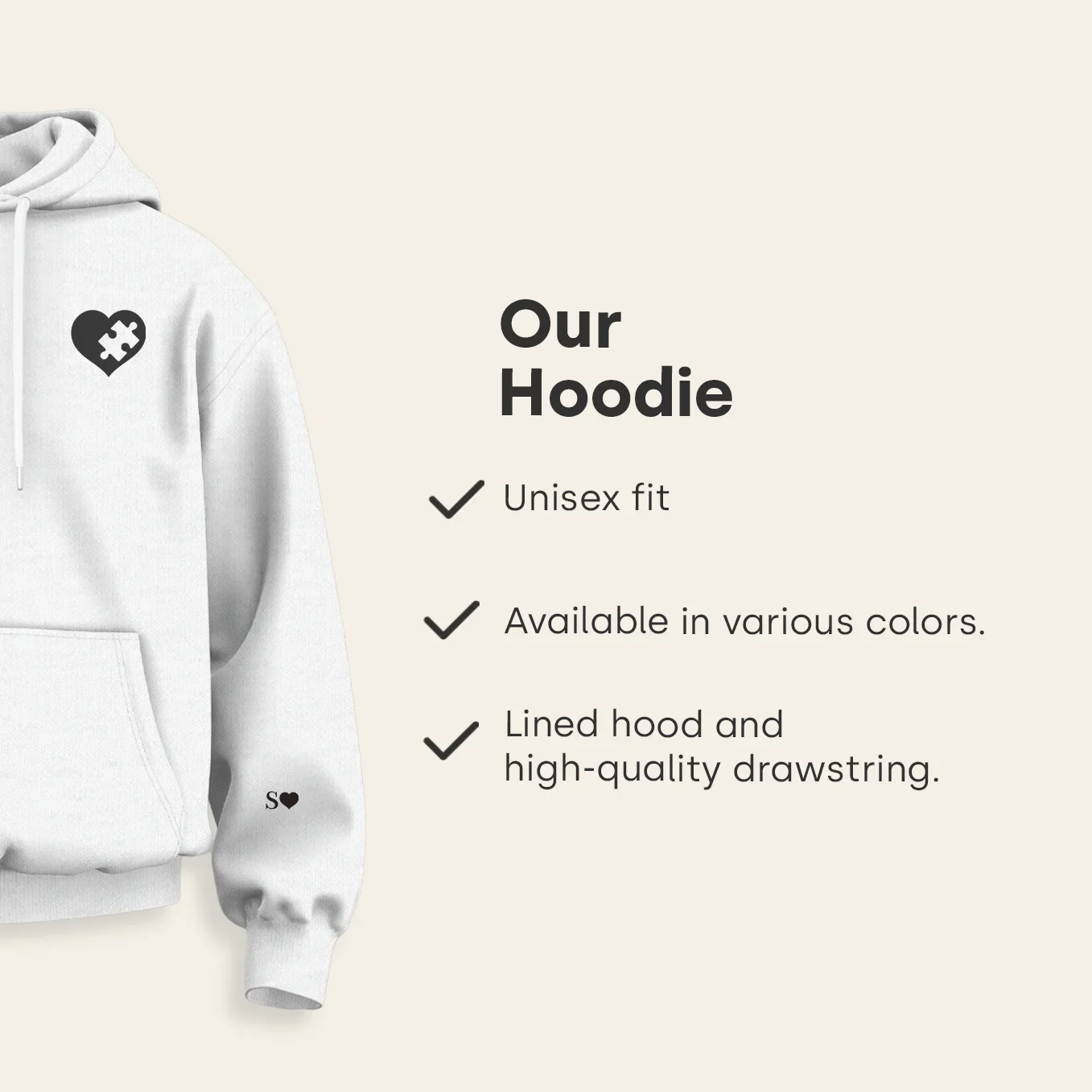 (US) Personalisierter Hoodie "Puzzlestück" - Image 10