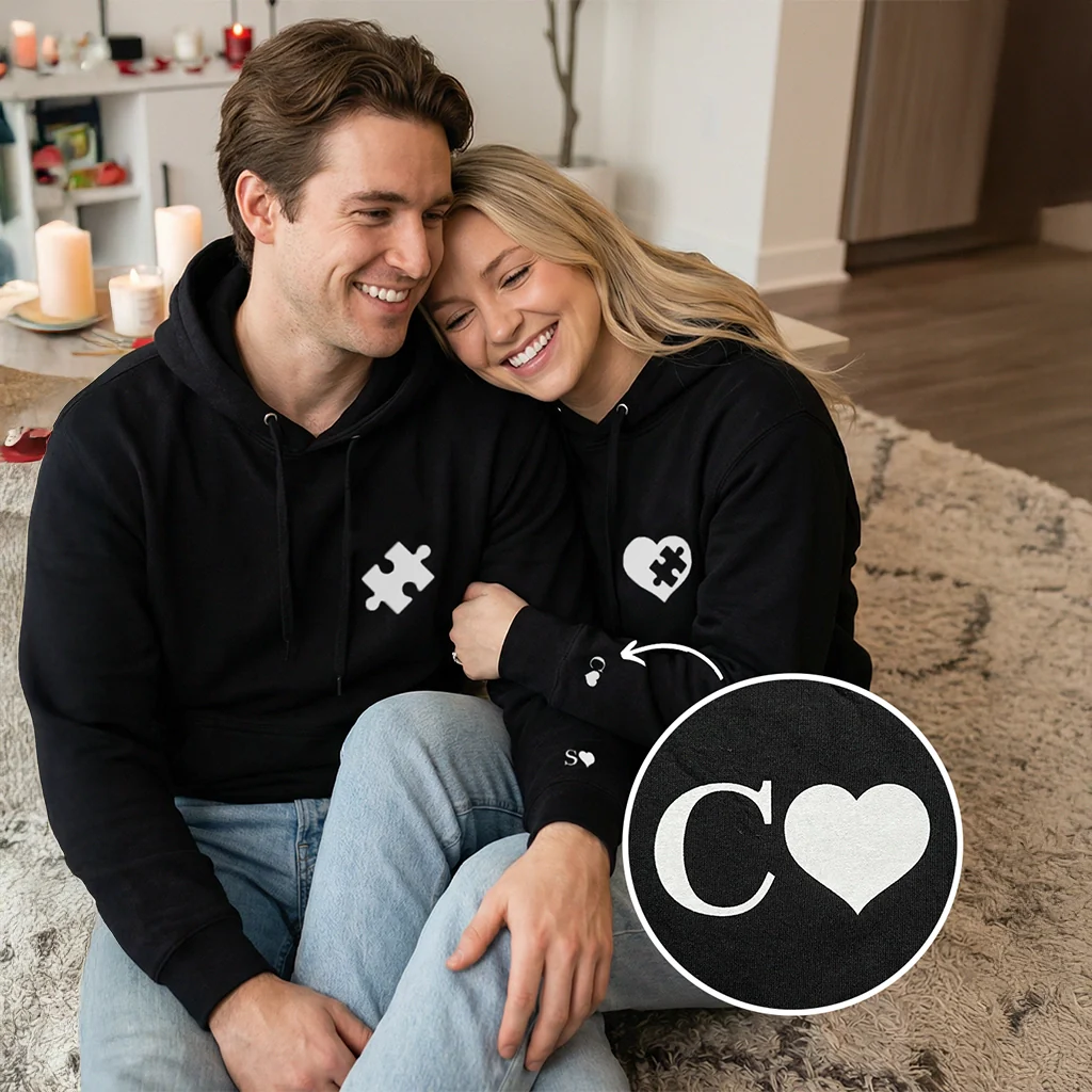 (US) Personalisierter Hoodie "Puzzlestück" - Image 3