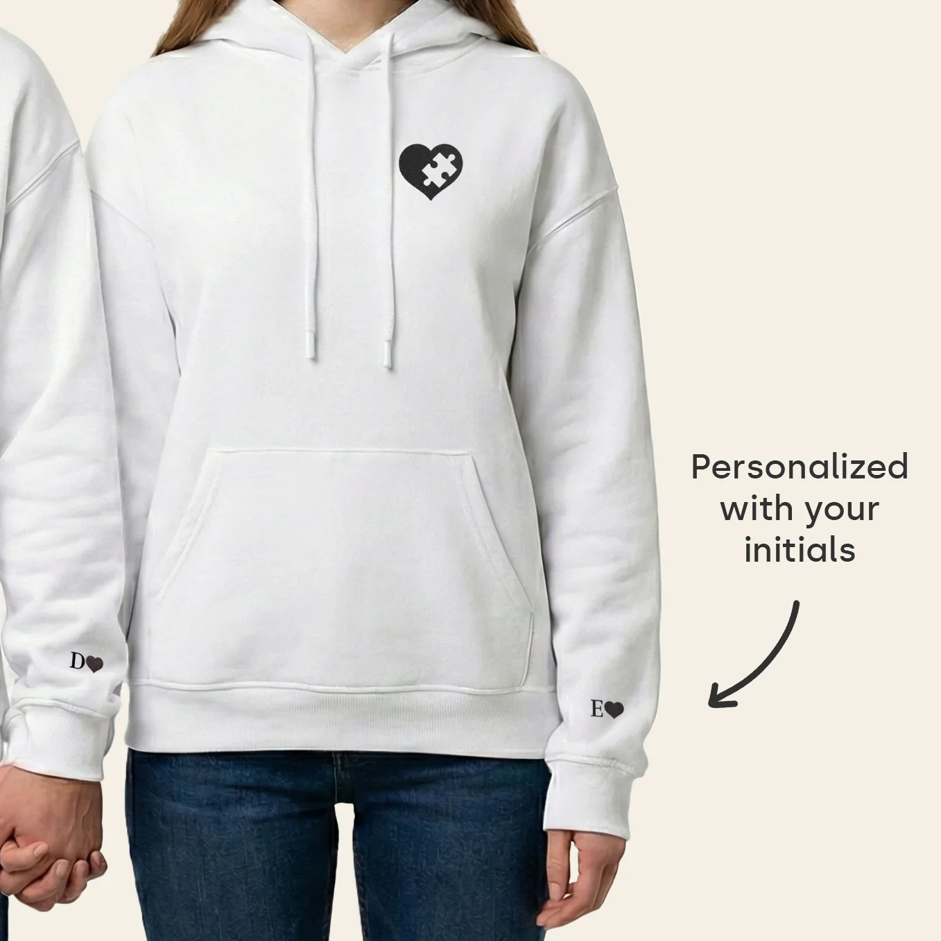 (US) Personalisierter Hoodie "Puzzlestück" - Image 8