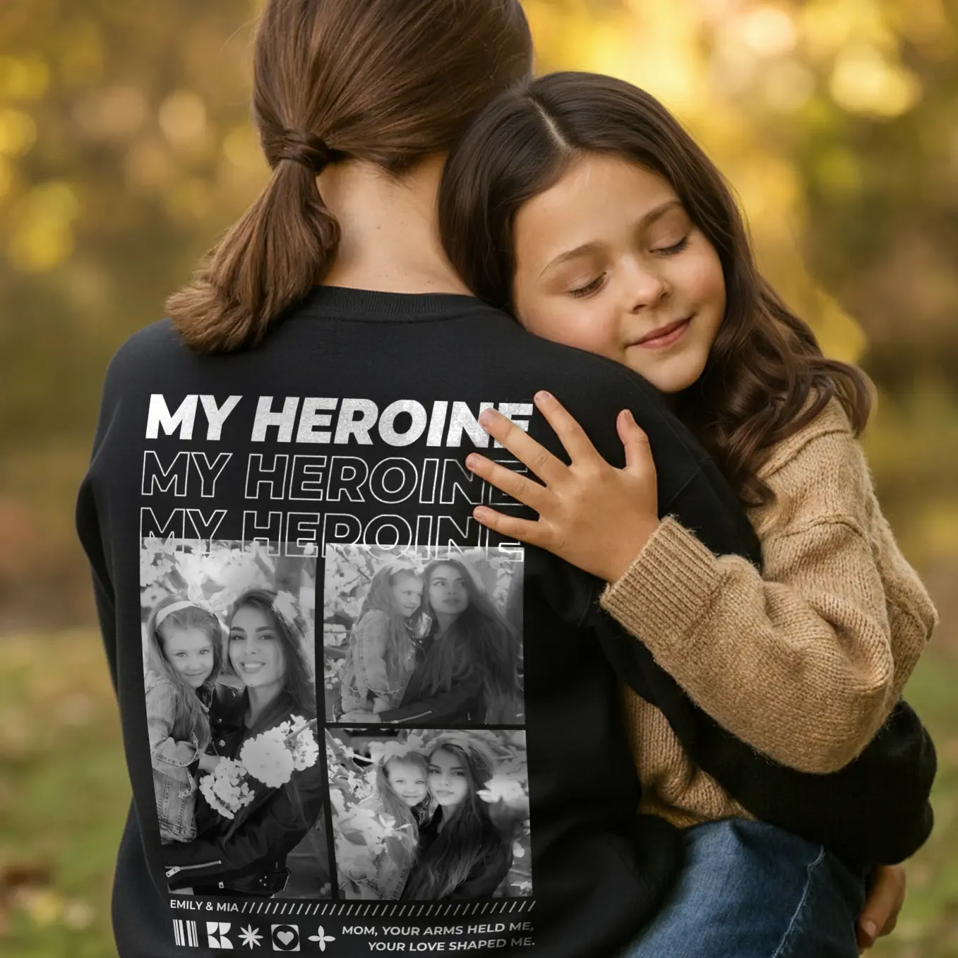 (US) Personalisierter Sweater "Mama" mit Fotos - Image 4