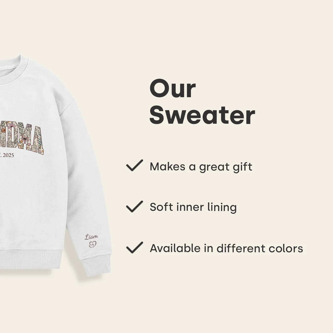 (US) Personalisierter Sweater "Omas Garten" - Image 10