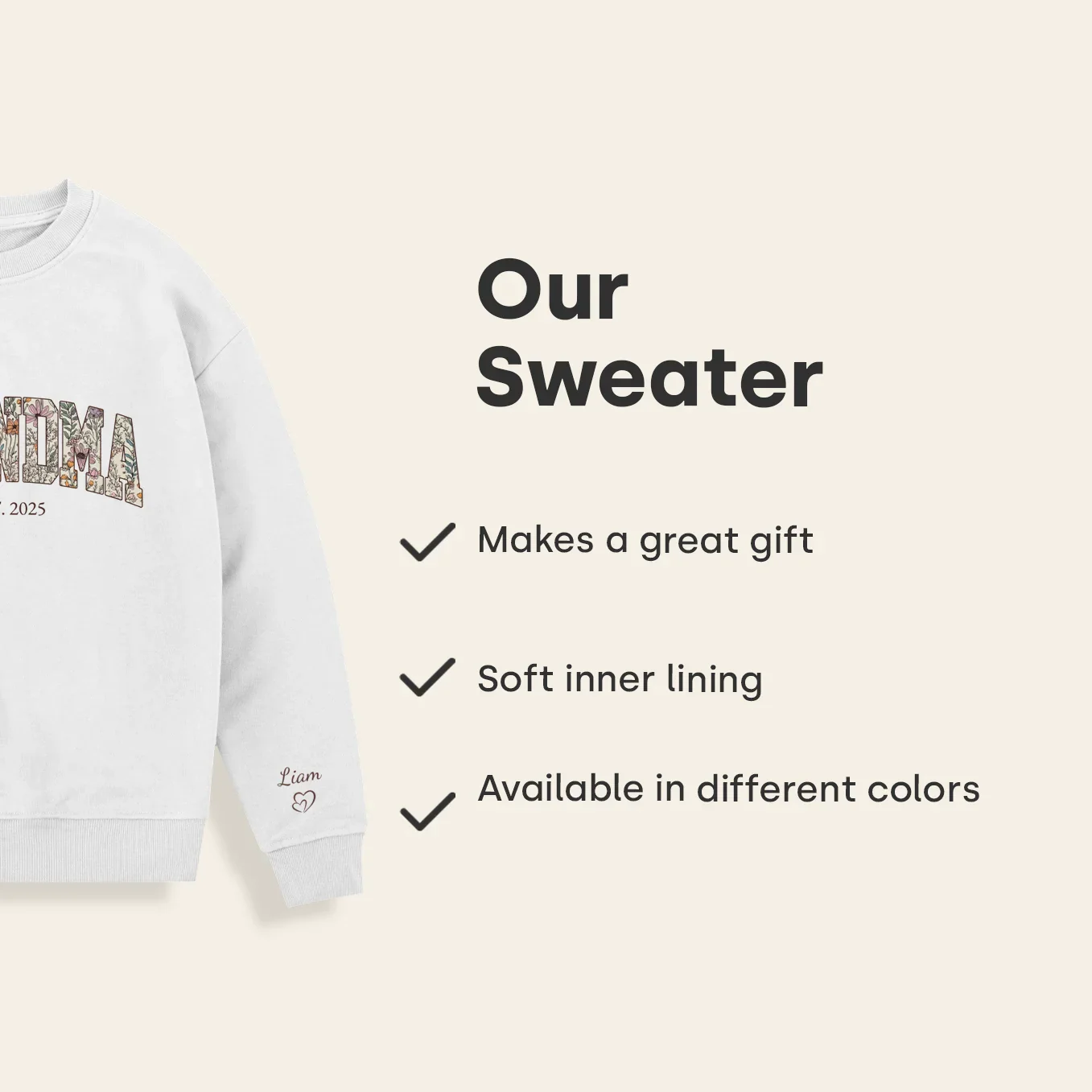(US) Personalisierter Sweater "Omas Garten" - Image 20