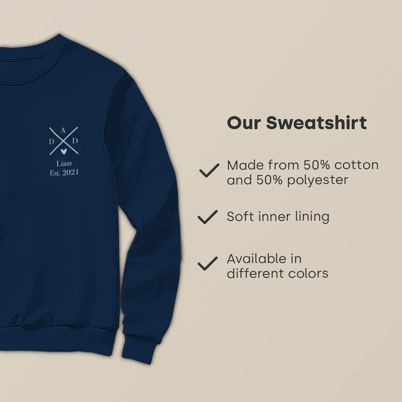 (US) Personalisierter Sweater "PAPA" - Image 12