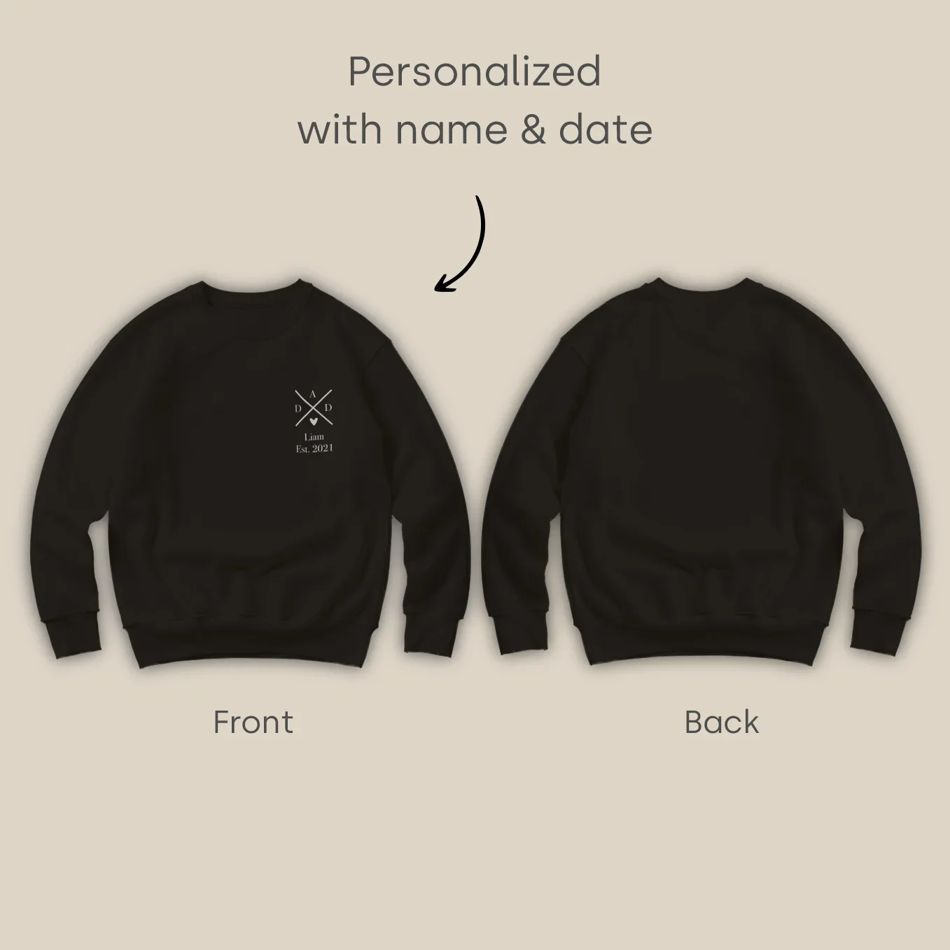 (US) Personalisierter Sweater "PAPA" - Image 9