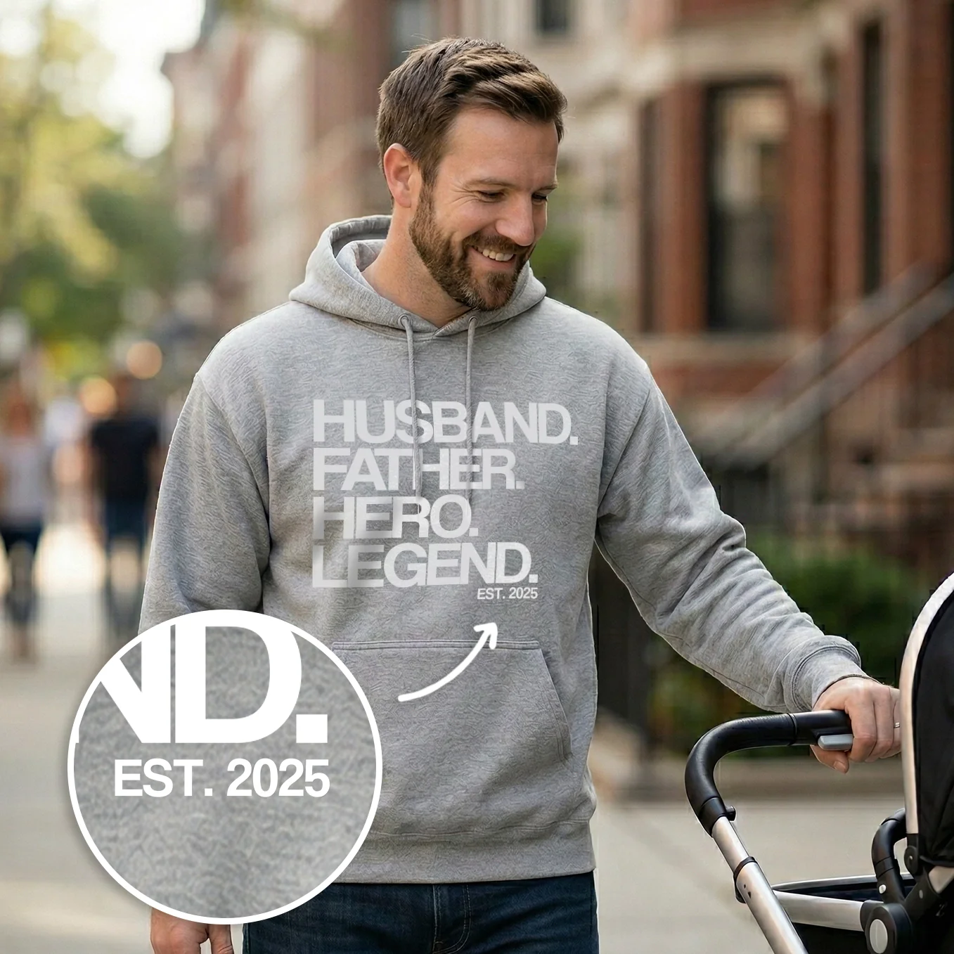 (US) Personalisiertes Hoodie “Legende”