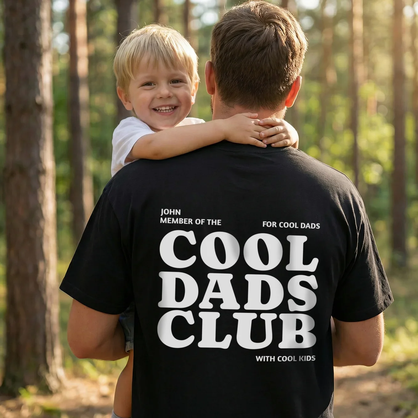 (US) Personalisiertes Oversized Shirt "Cool Dads Club"