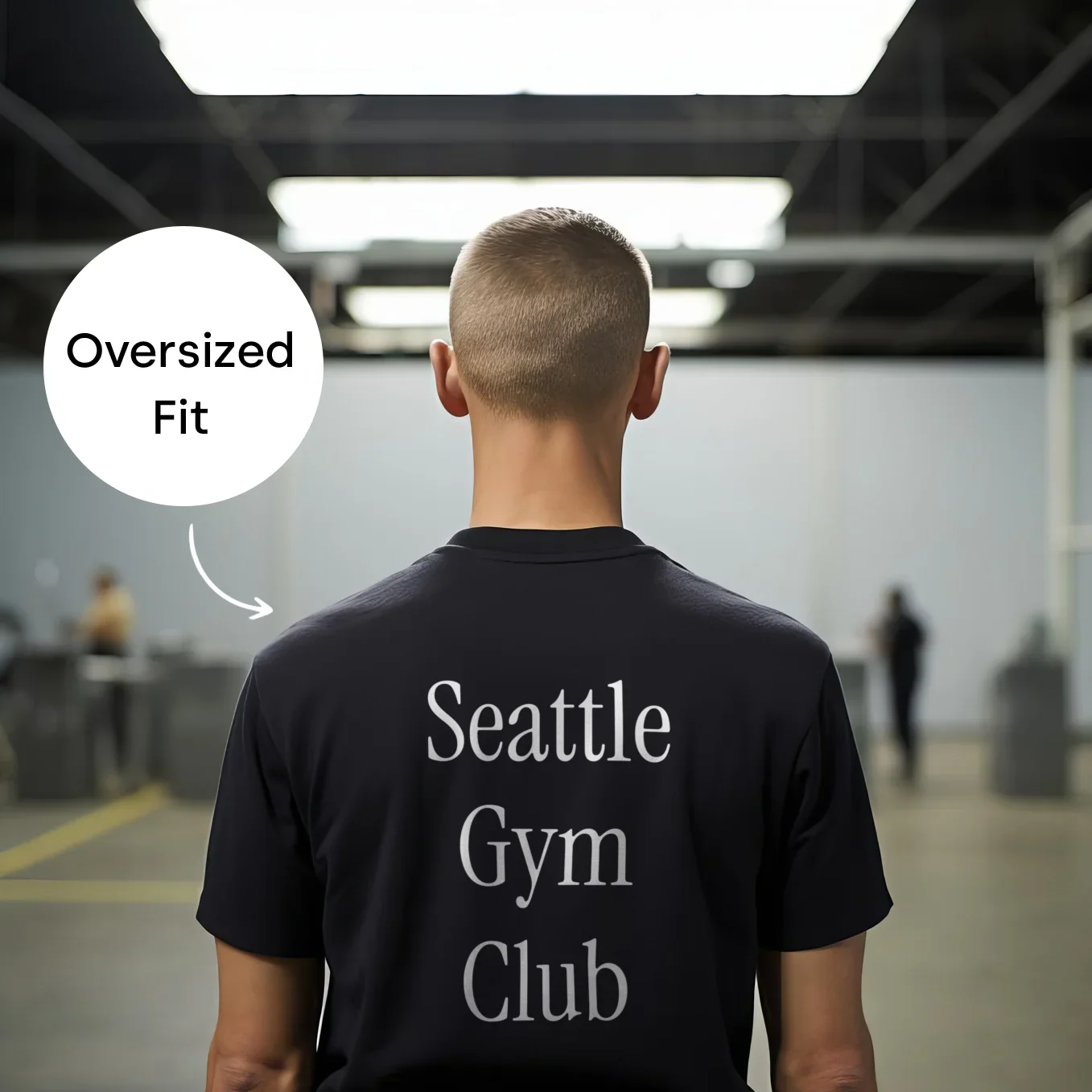 (US) Personalisiertes Oversized Shirt "Sport Club" - Image 5