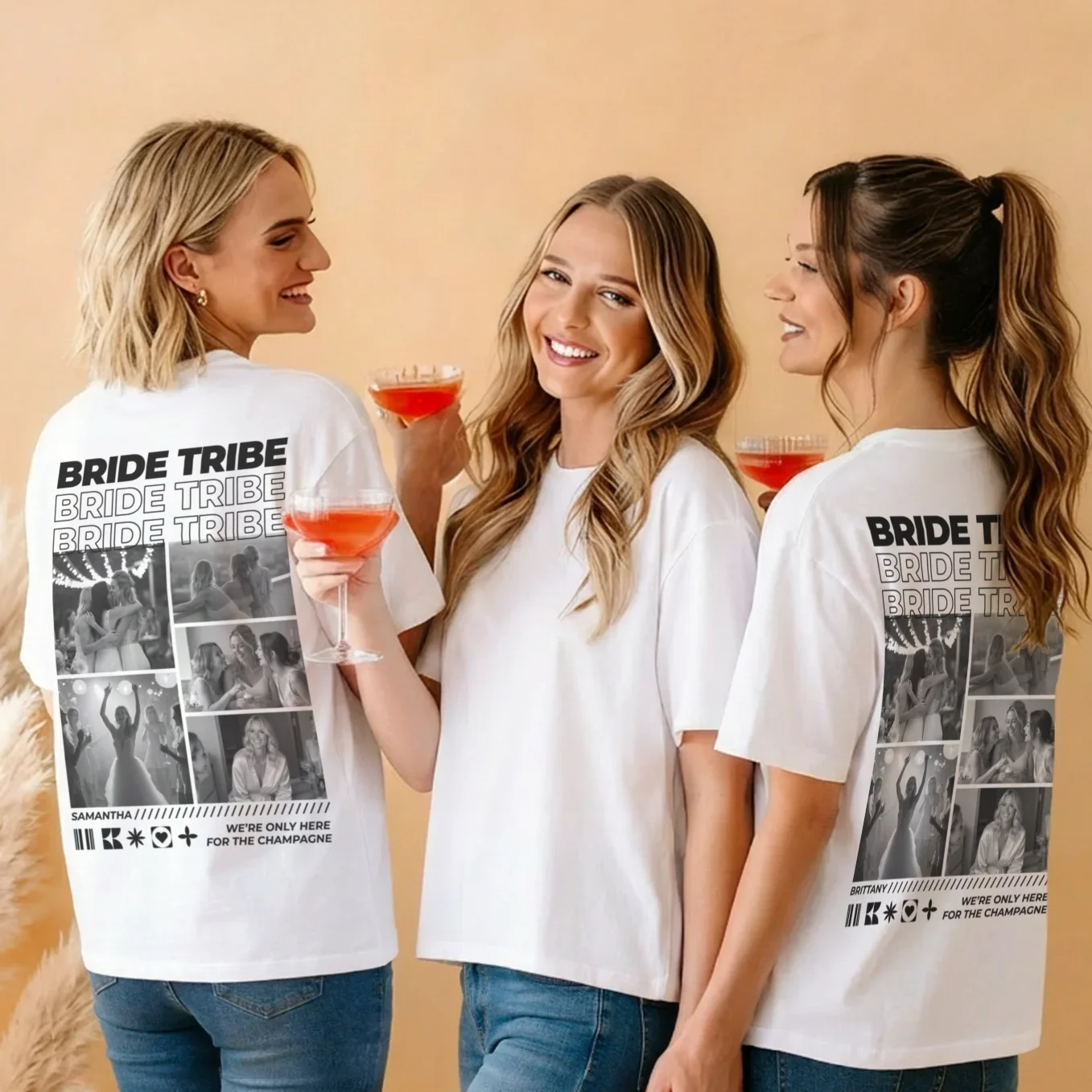 (US) Personalisiertes Oversized T-Shirt "Junggesellinnenabschied" - Image 2
