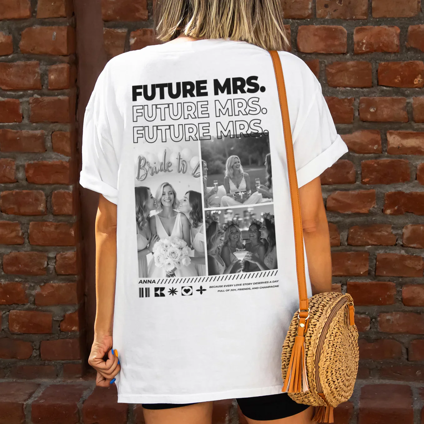 (US) Personalisiertes Oversized T-Shirt "Junggesellinnenabschied" - Image 4
