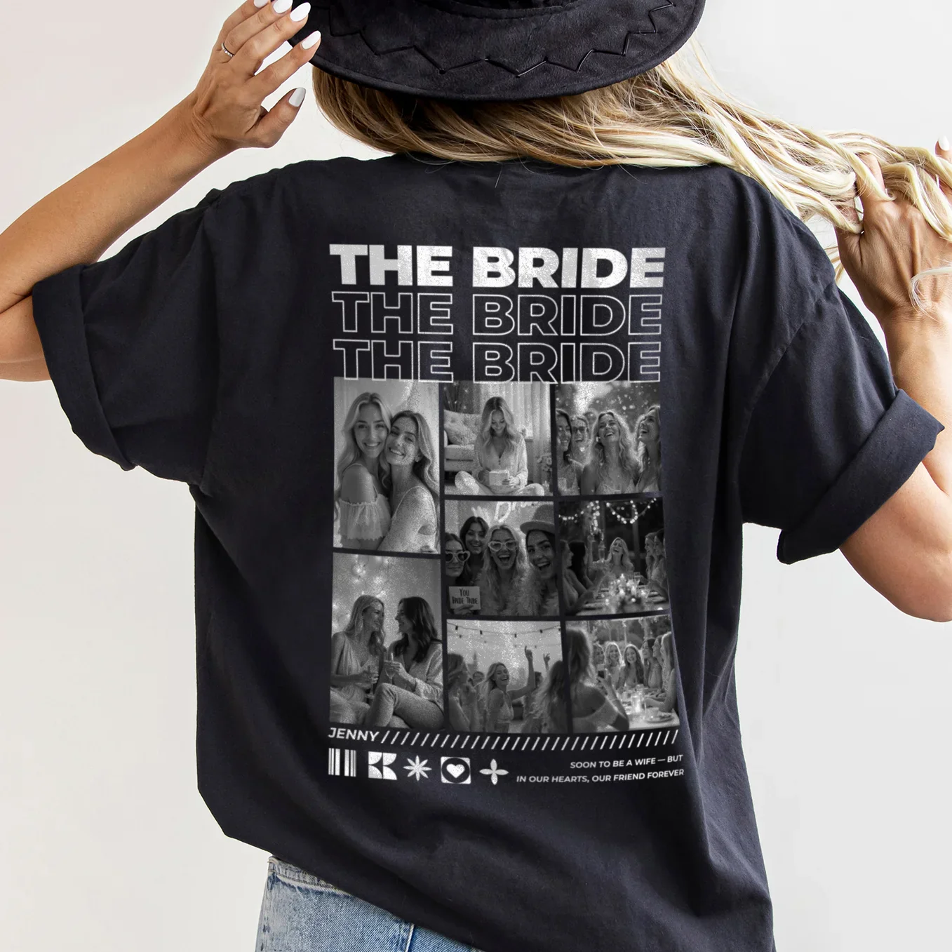 (US) Personalisiertes Oversized T-Shirt "Junggesellinnenabschied" - Image 7