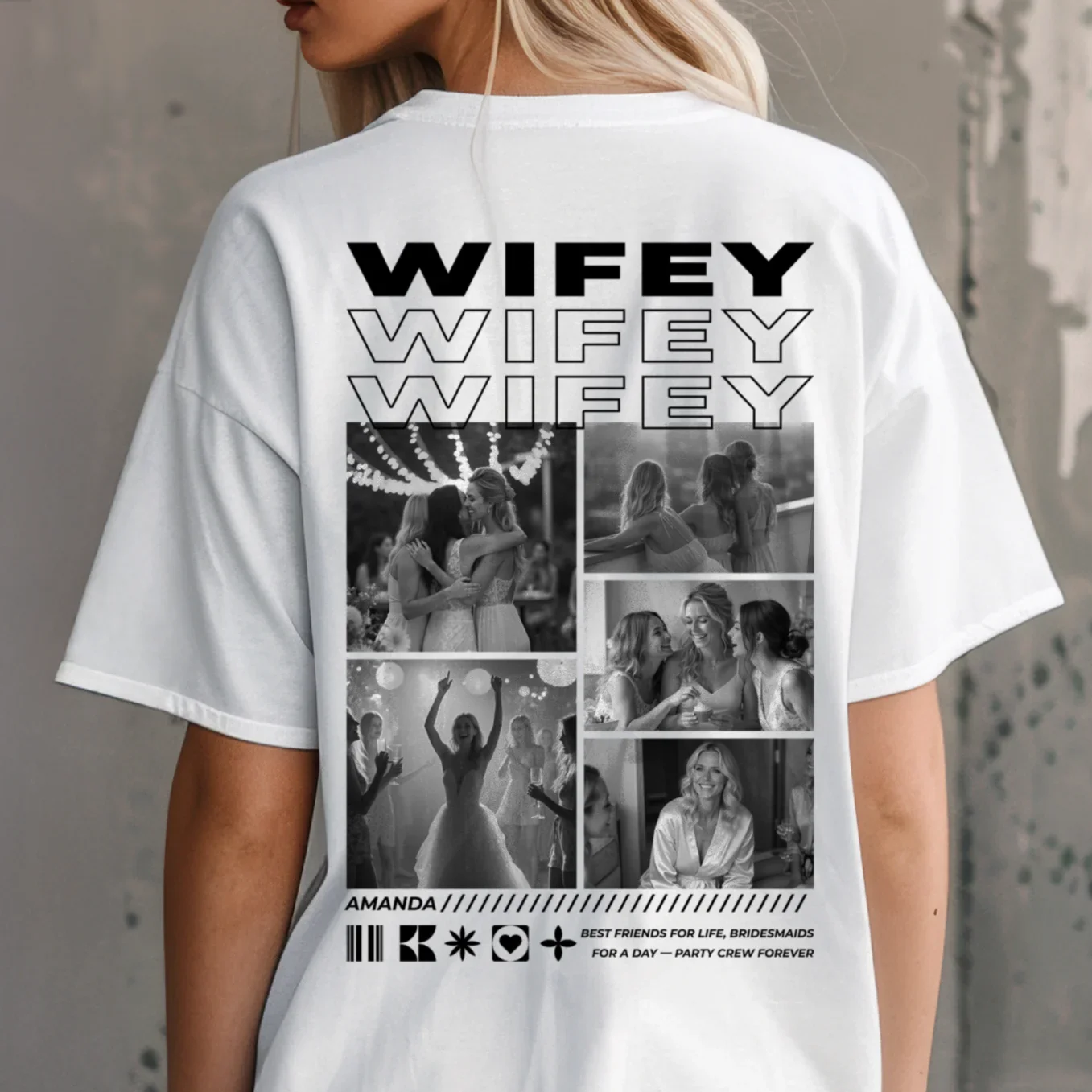 (US) Personalisiertes Oversized T-Shirt "Junggesellinnenabschied" - Image 9