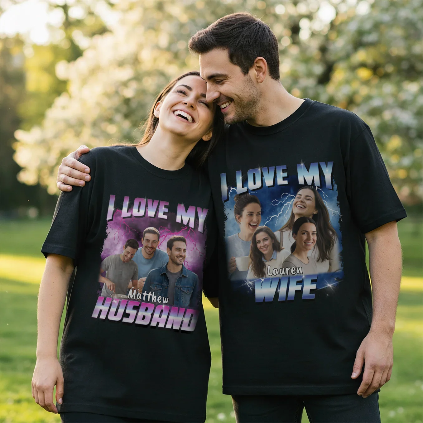 (US) Personalisiertes Oversized T-Shirt Vintage Bootleg "Girlfriend" - Image 9