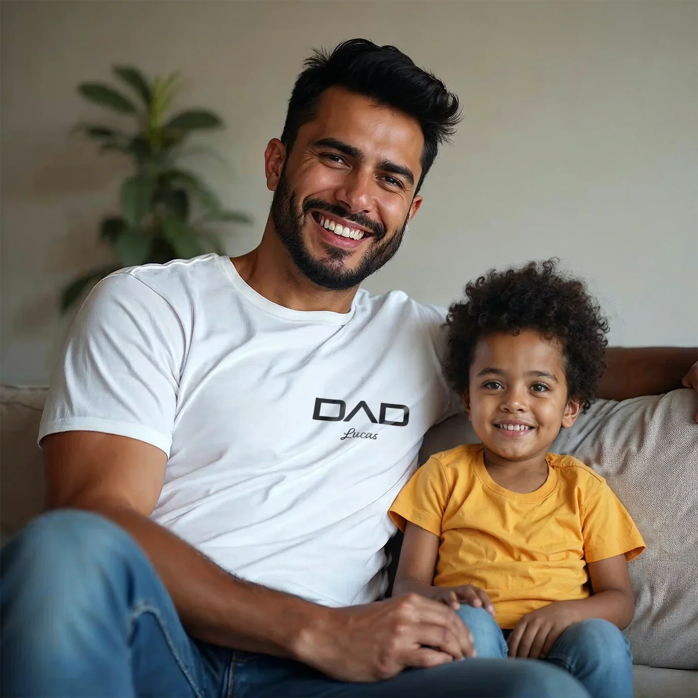 (US) Personalisiertes Papa T-Shirt "Modern" - Image 10