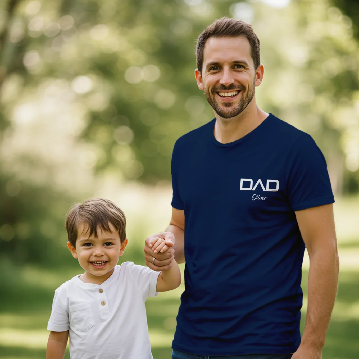 (US) Personalisiertes Papa T-Shirt "Modern" - Image 6