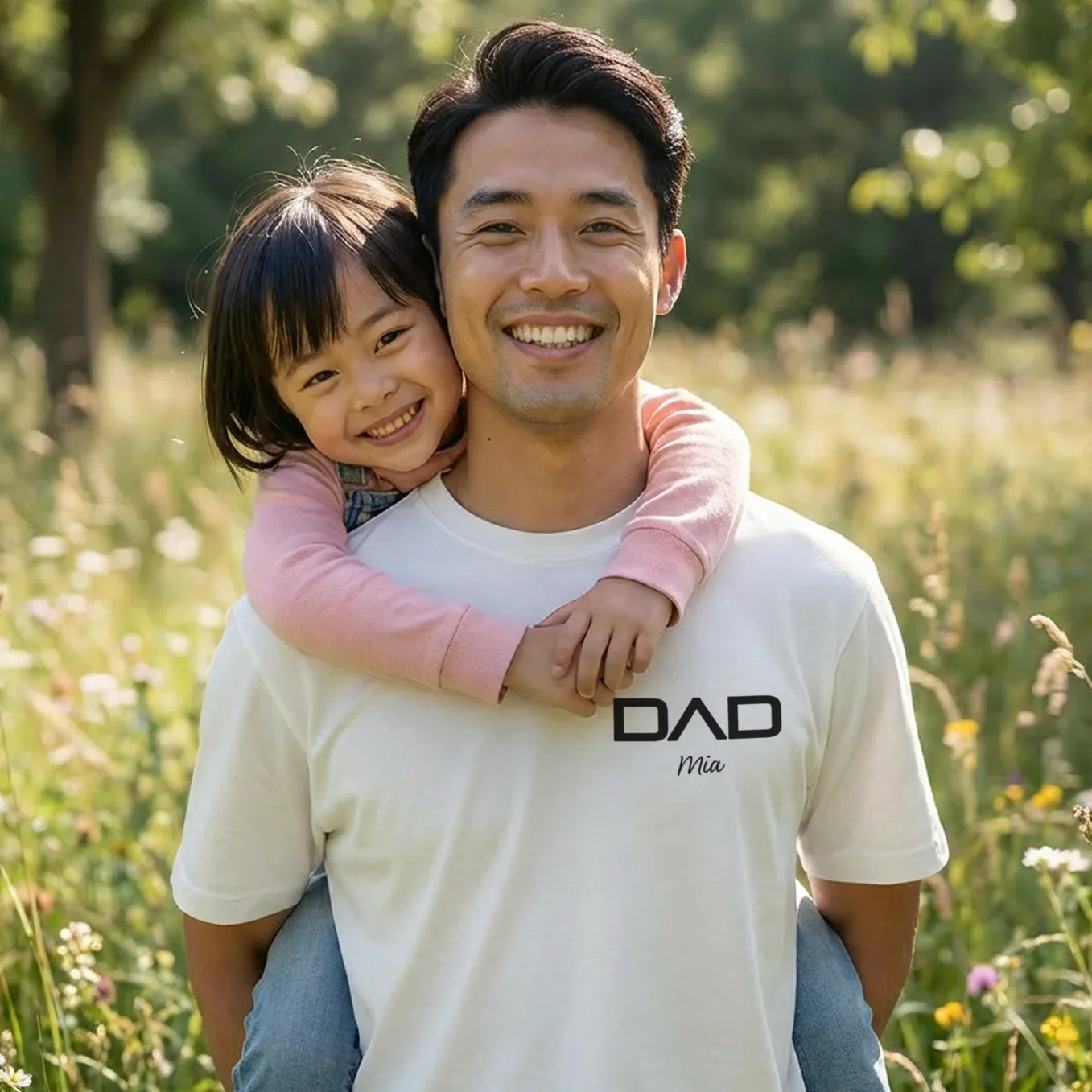 (US) Personalisiertes Papa T-Shirt "Modern" - Image 9