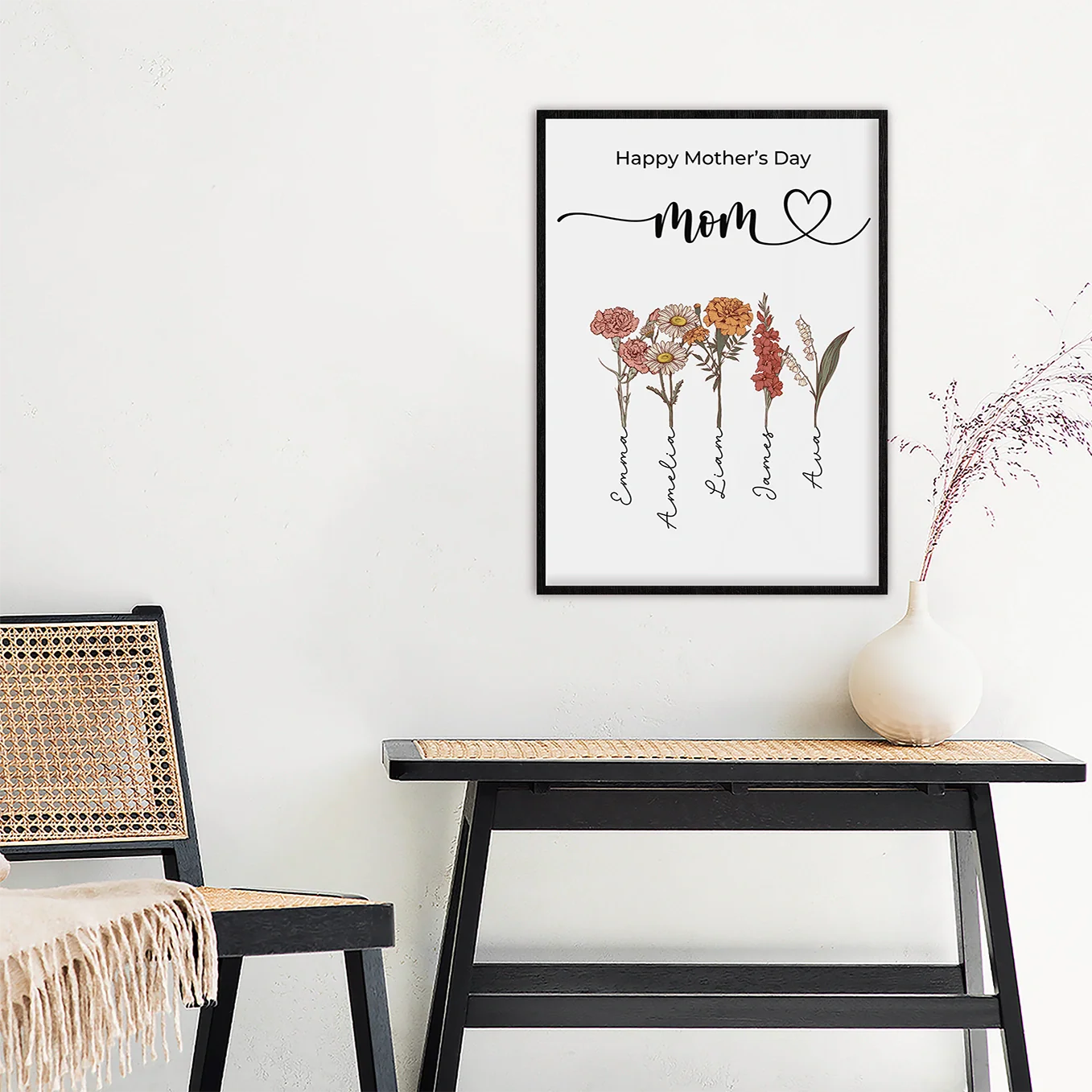 (US) Personalisiertes Poster "Blumen für Mama" - Image 10