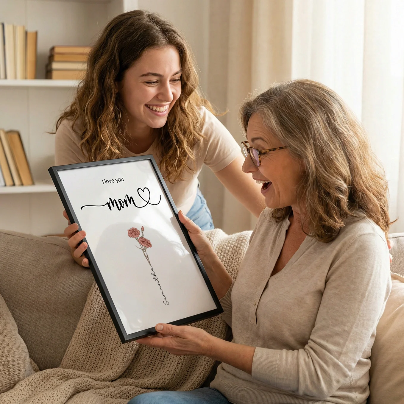 (US) Personalisiertes Poster "Blumen für Mama" - Image 2