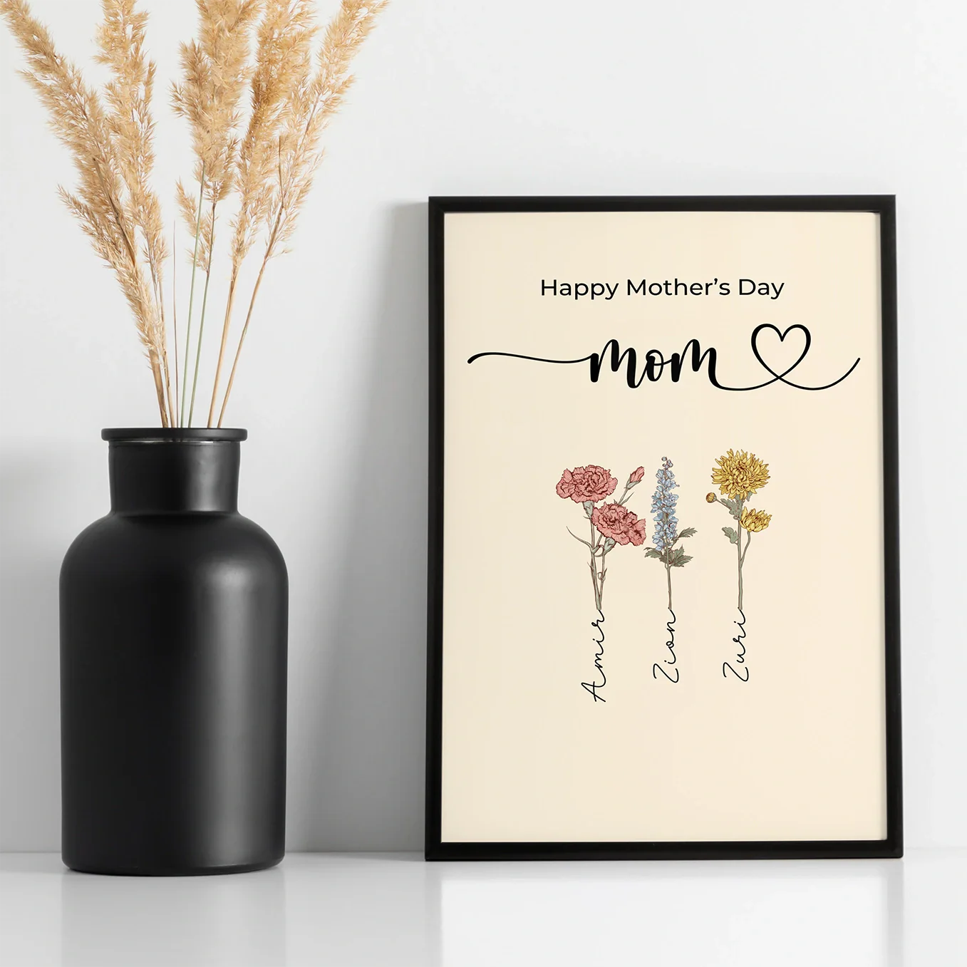 (US) Personalisiertes Poster "Blumen für Mama" - Image 5