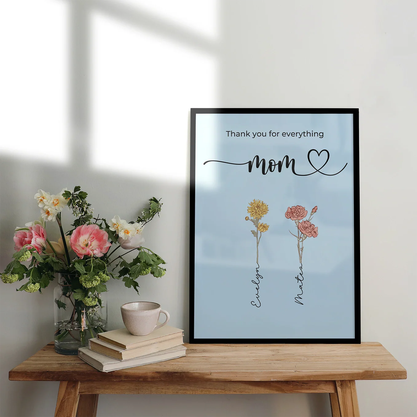 (US) Personalisiertes Poster "Blumen für Mama" - Image 7