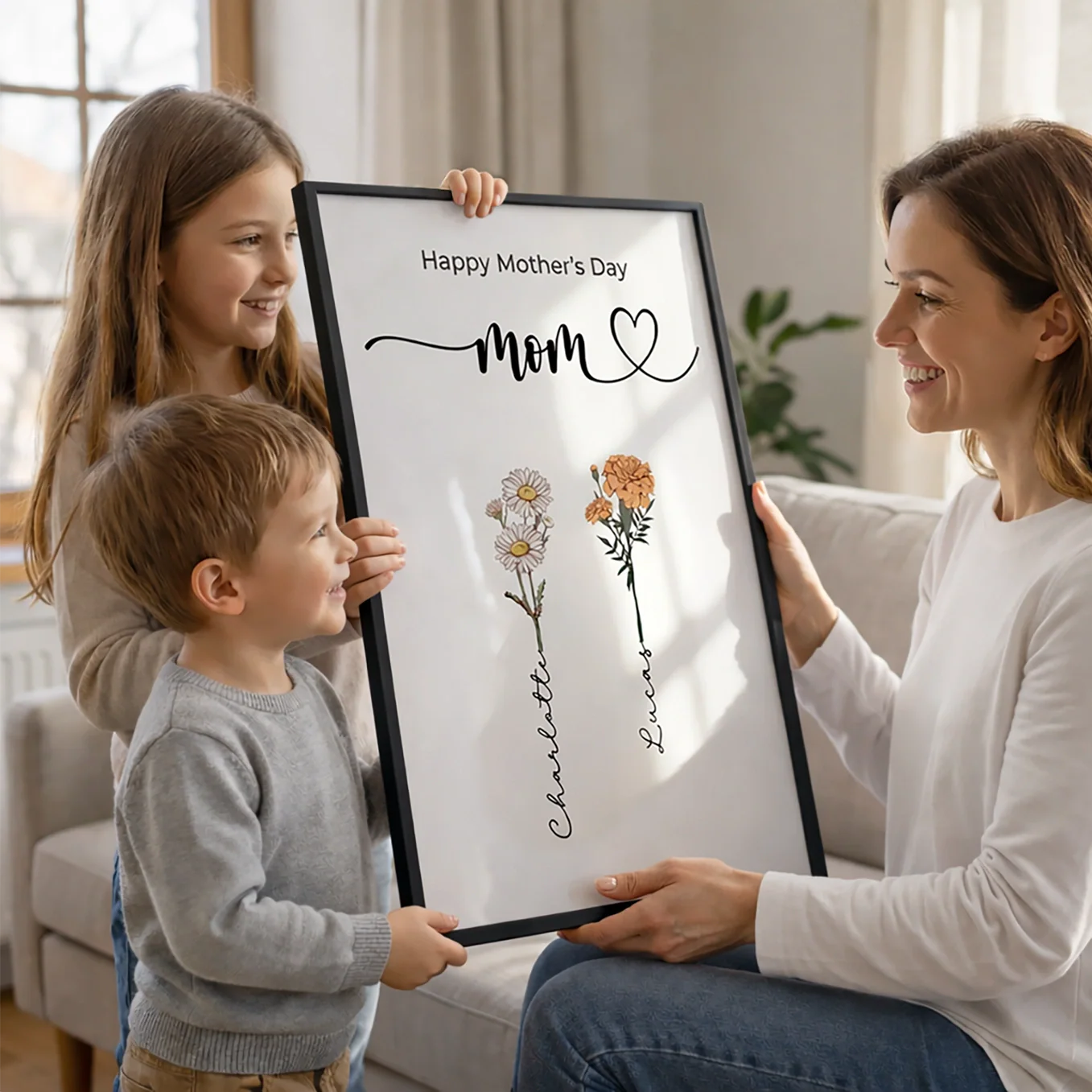(US) Personalisiertes Poster "Blumen für Mama" - Image 9
