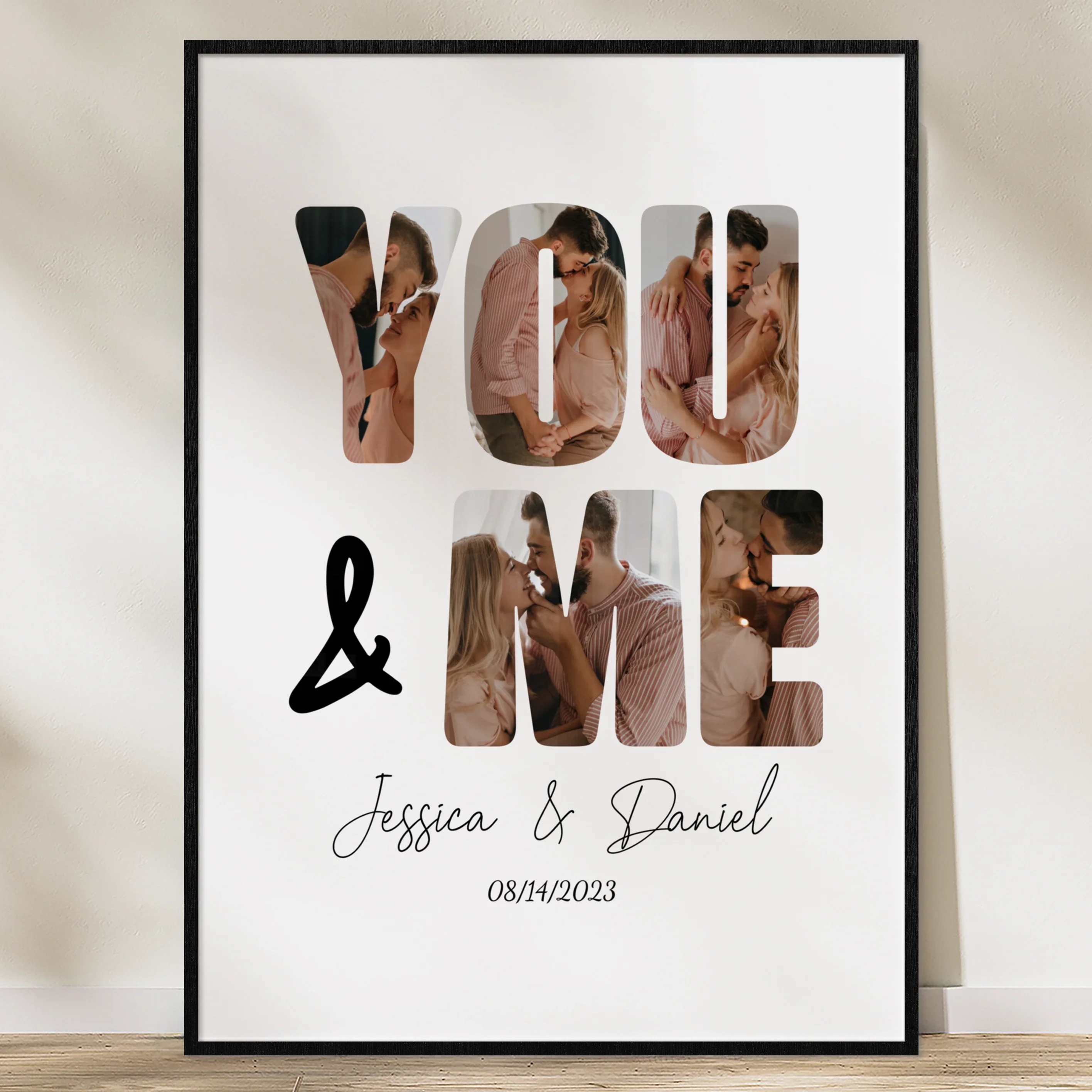 (US) Personalisiertes Poster "Du & Ich”