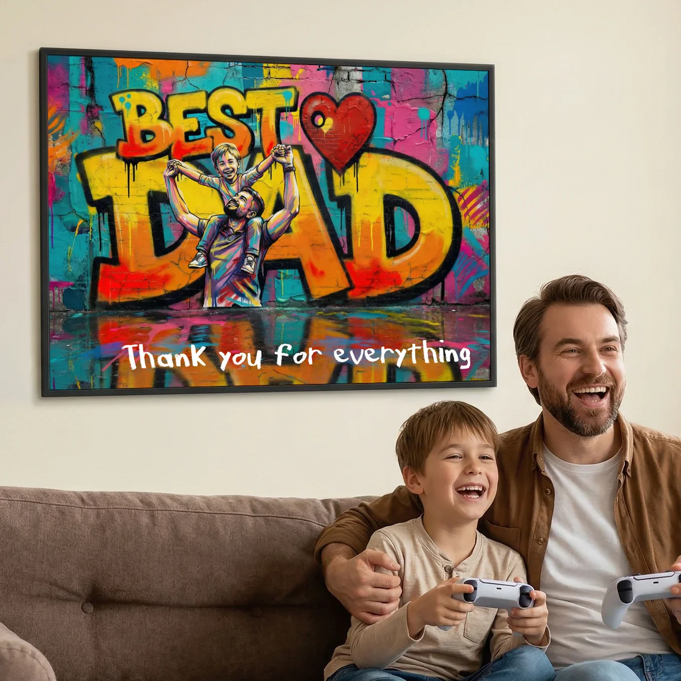 (US) Personalisiertes Poster Love "PAPA" - Image 3