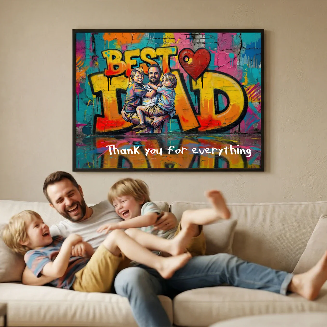(US) Personalisiertes Poster Love "PAPA" - Image 8