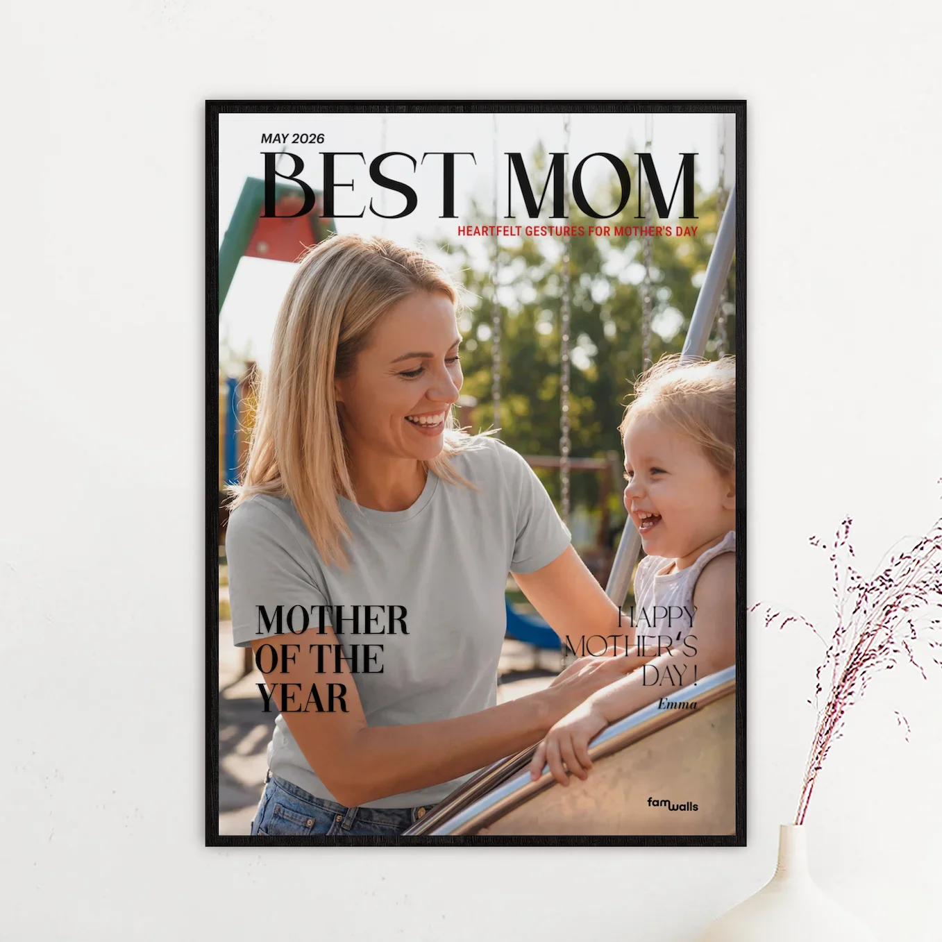 (US) Personalisiertes Poster Magazin "Beste Mama" - Image 8