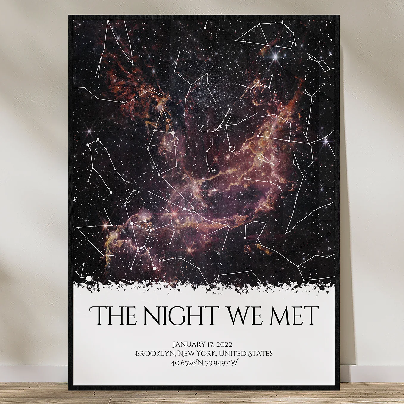 (US) Personalisiertes Poster "Sternenmoment"