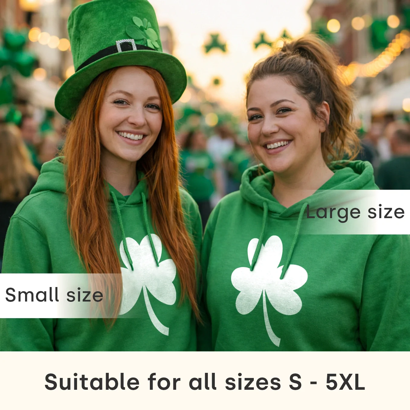 (US) Personalisiertes St. Patrick's Day Hoodie "Jersey" - Image 7