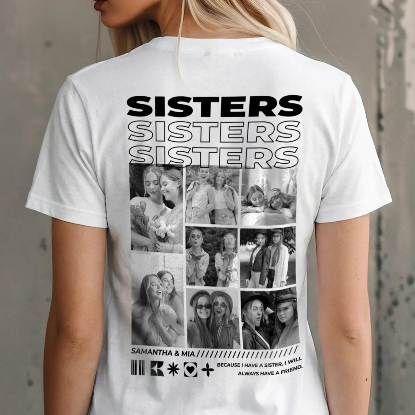 (US) Personalisiertes T-Shirt "BESTIES" - 1 - Image 3