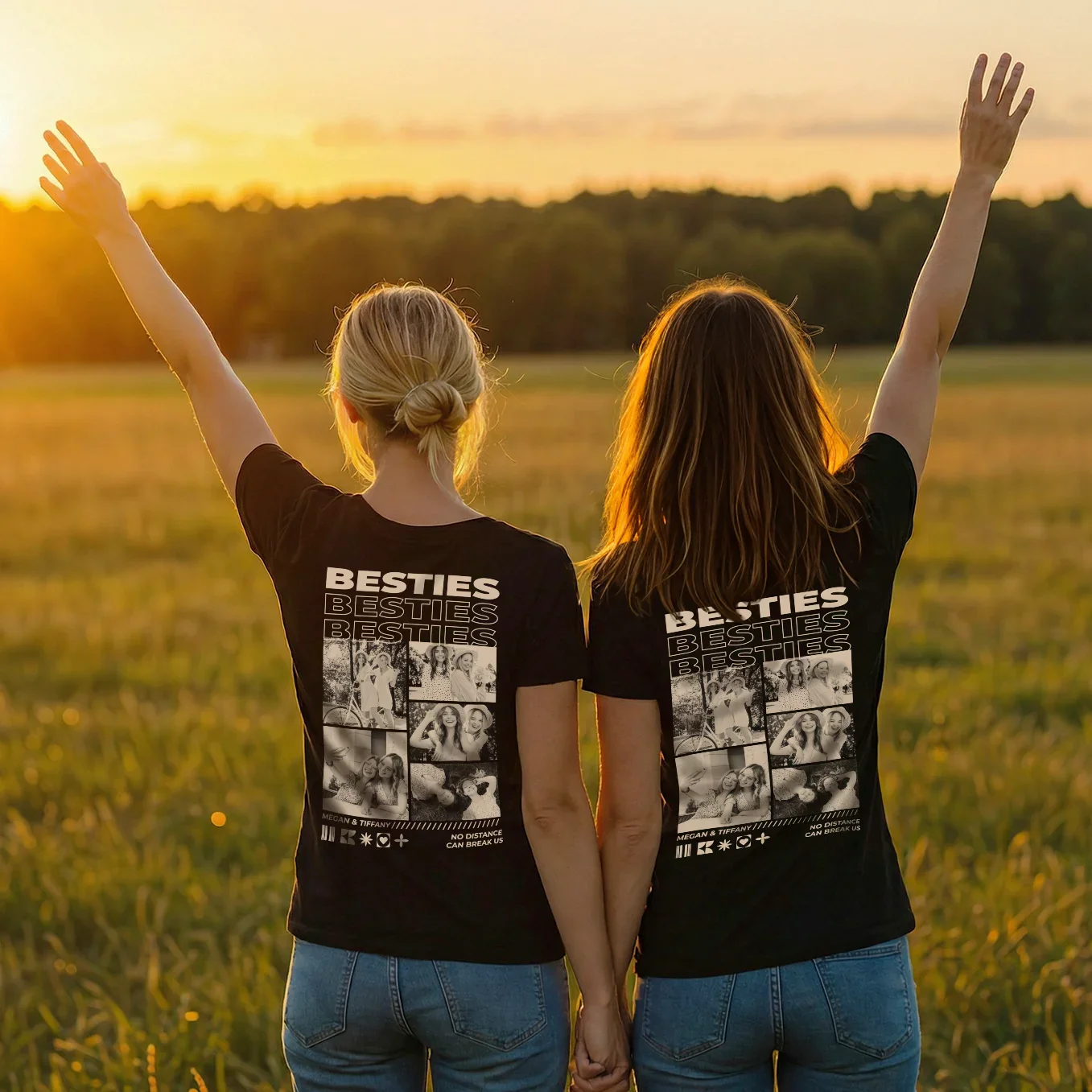 (US) Personalisiertes T-Shirt "BESTIES" - 1 - Image 8