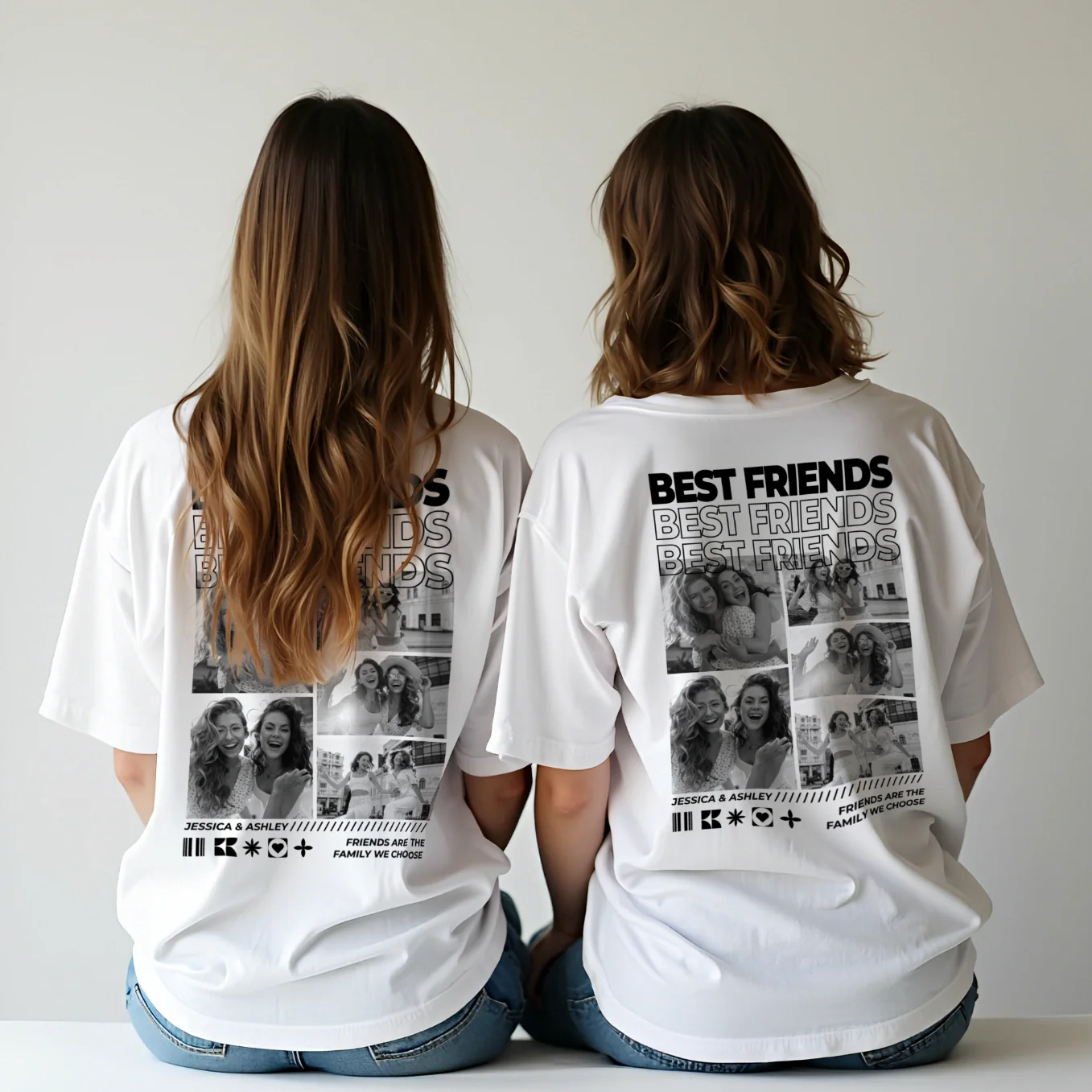 (US) Personalisiertes T-Shirt "BESTIES" - Image 6