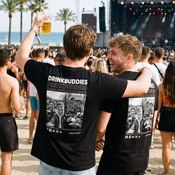 (US) Personalisiertes T-Shirt "Drinkbuddies" - Image 6