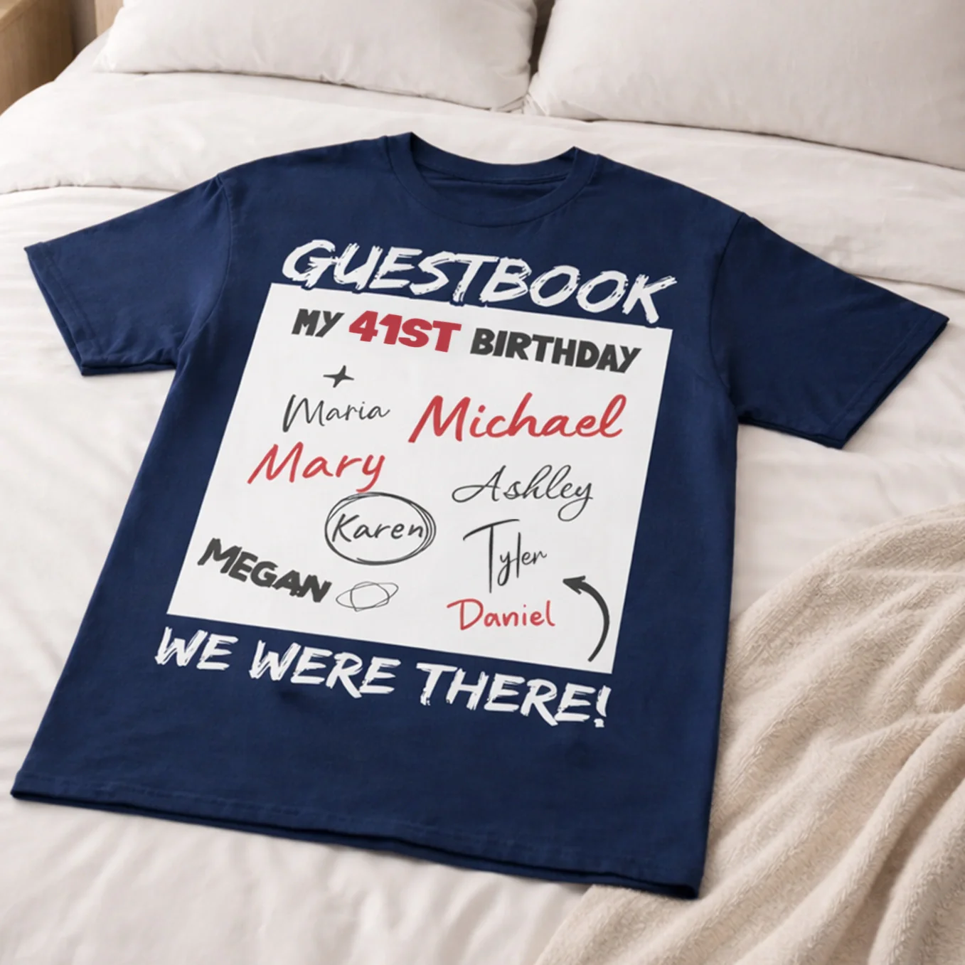 (US) Personalisiertes T-Shirt “Gästebuch Geburtstag” - Image 7