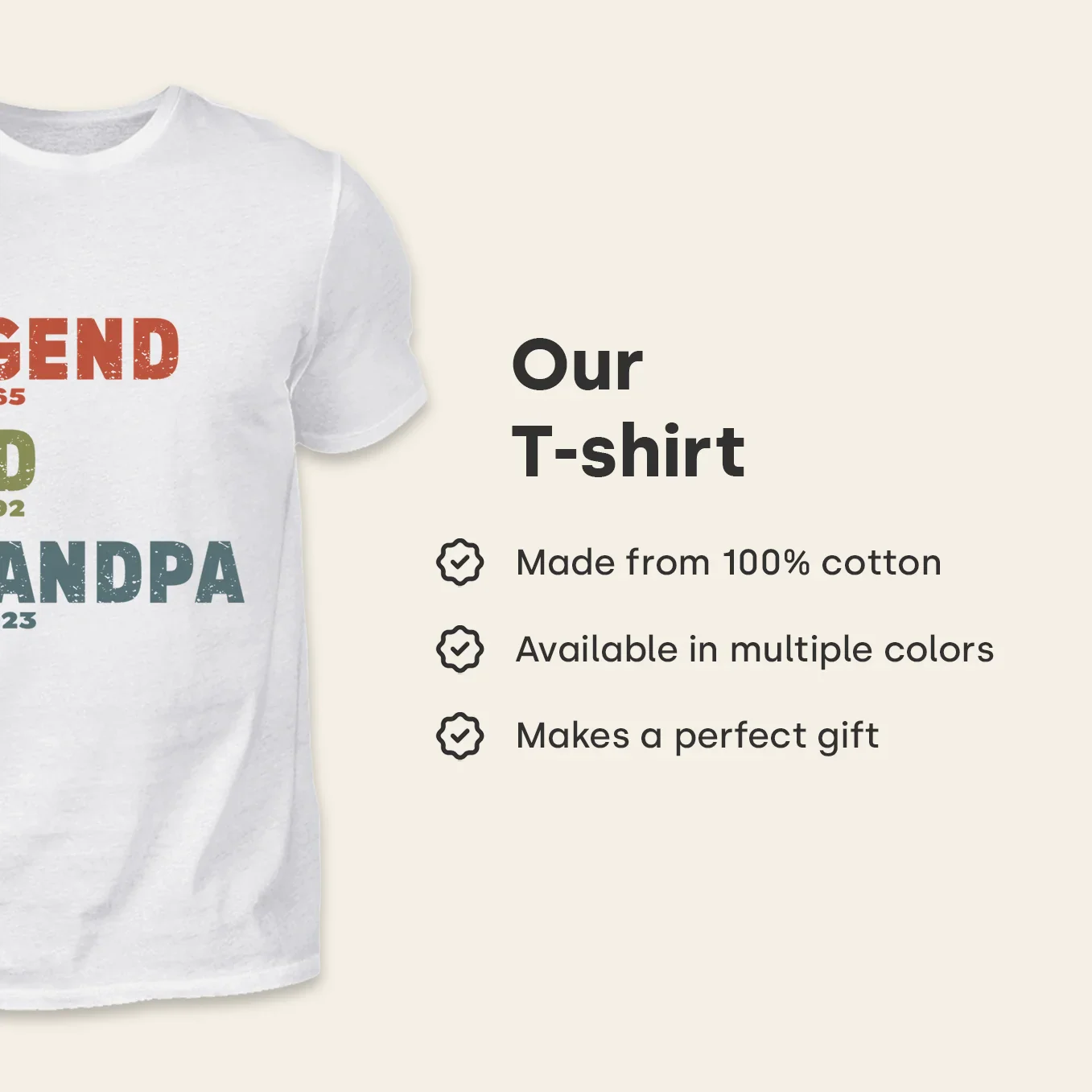 Personalisiertes T-Shirt “Legende, Ehemann, Papa” - Image 7