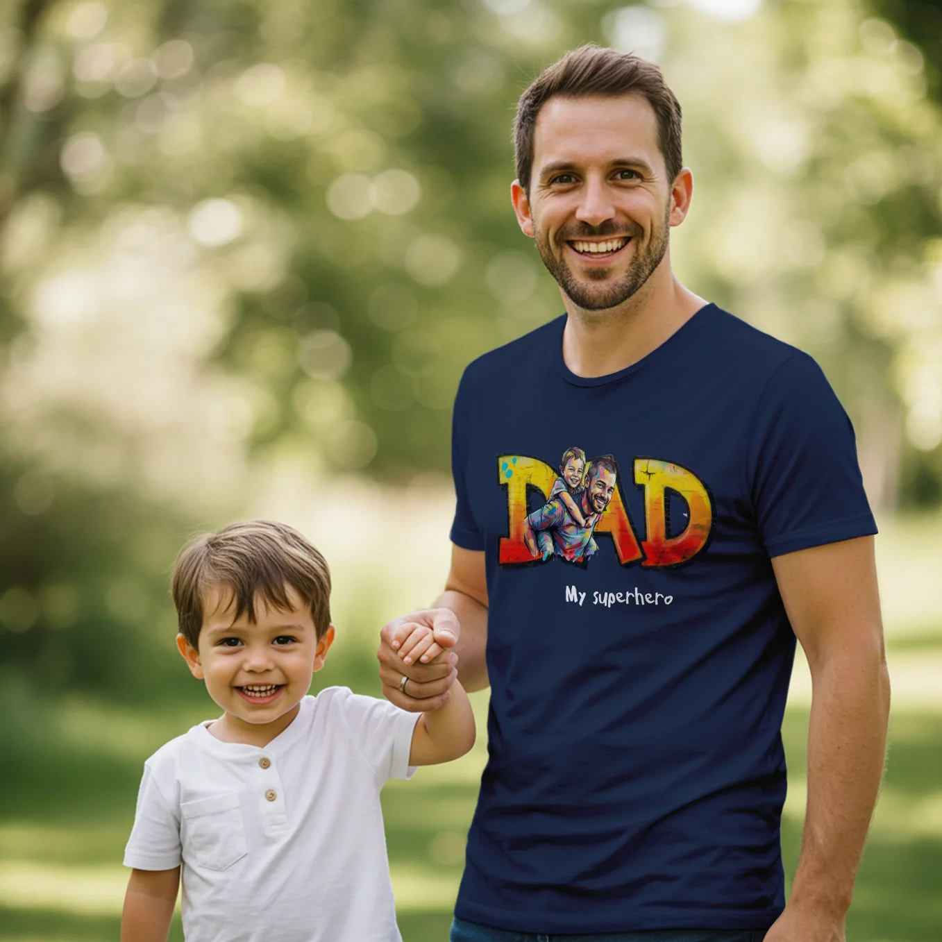 (US) Personalisiertes T-Shirt "Love Dad" - Image 10