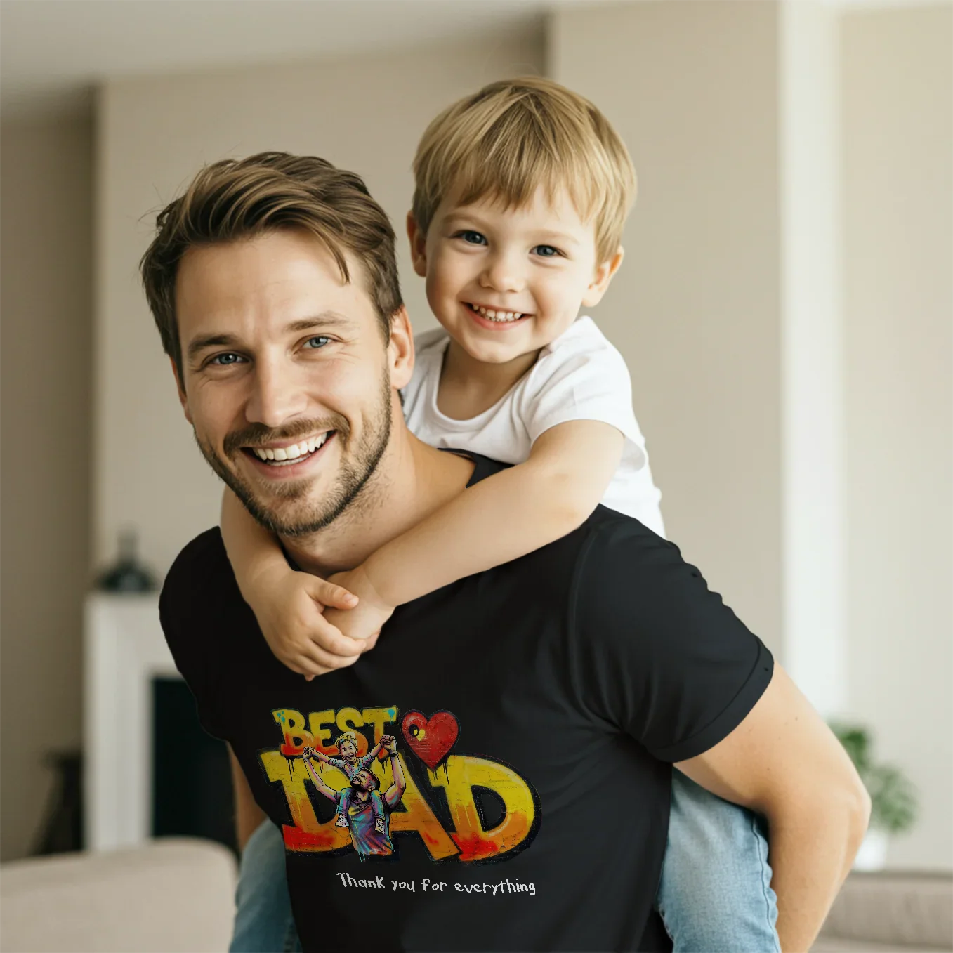 (US) Personalisiertes T-Shirt "Love Dad" - Image 6
