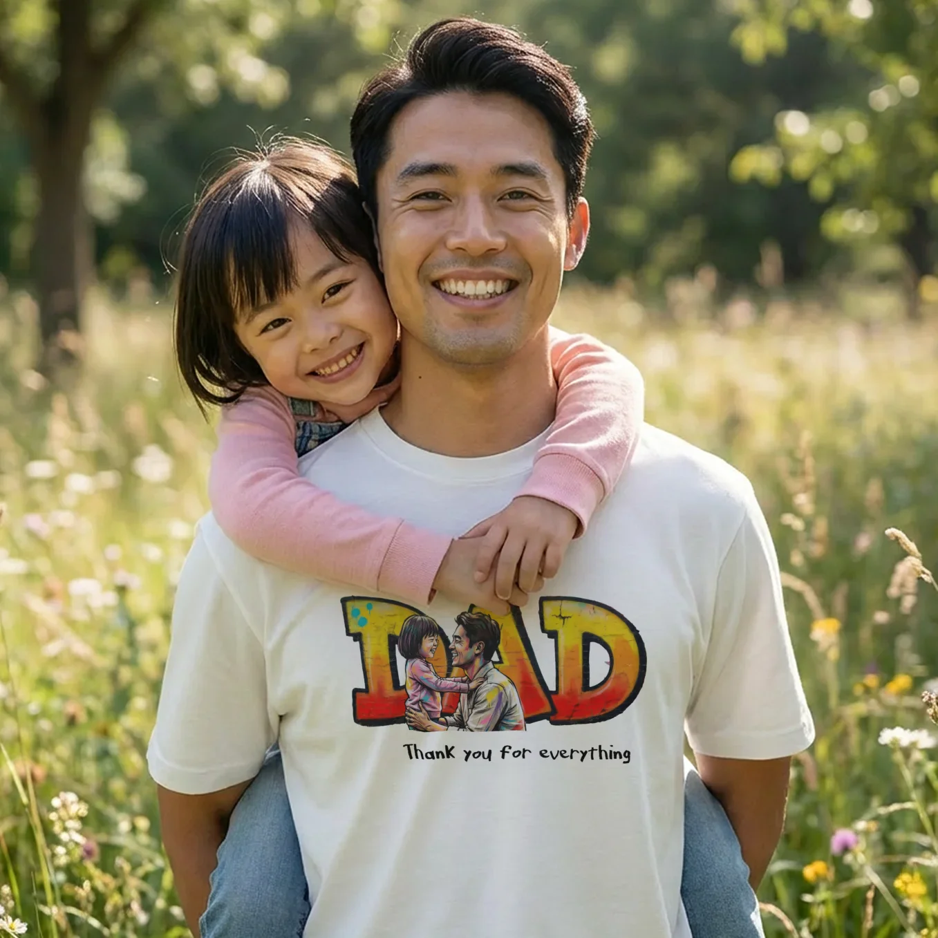 (US) Personalisiertes T-Shirt "Love Dad" - Image 8
