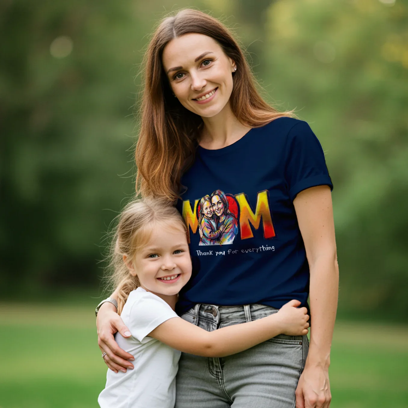 (US) Personalisiertes T-Shirt "Love Mom" - Image 5