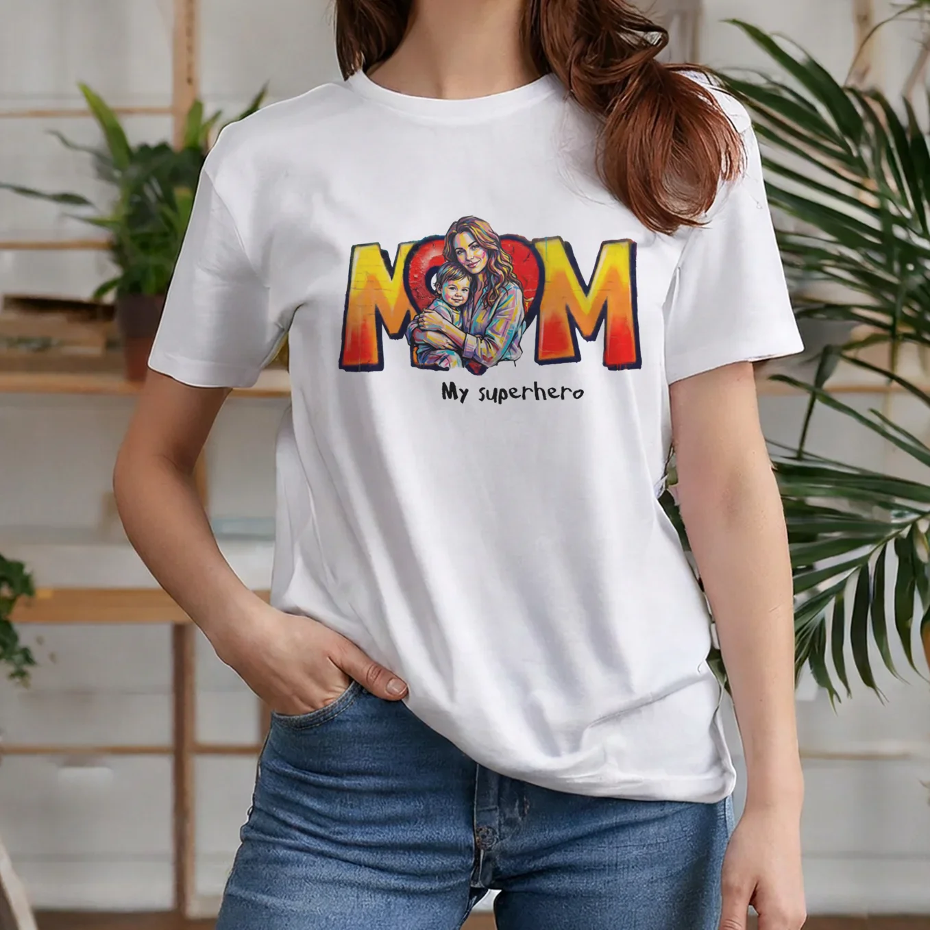 (US) Personalisiertes T-Shirt "Love Mom" - Image 7