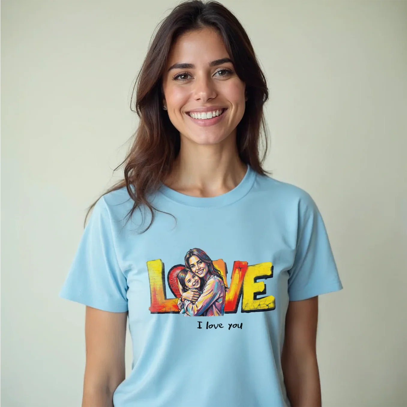 (US) Personalisiertes T-Shirt "Love Mom" - Image 8